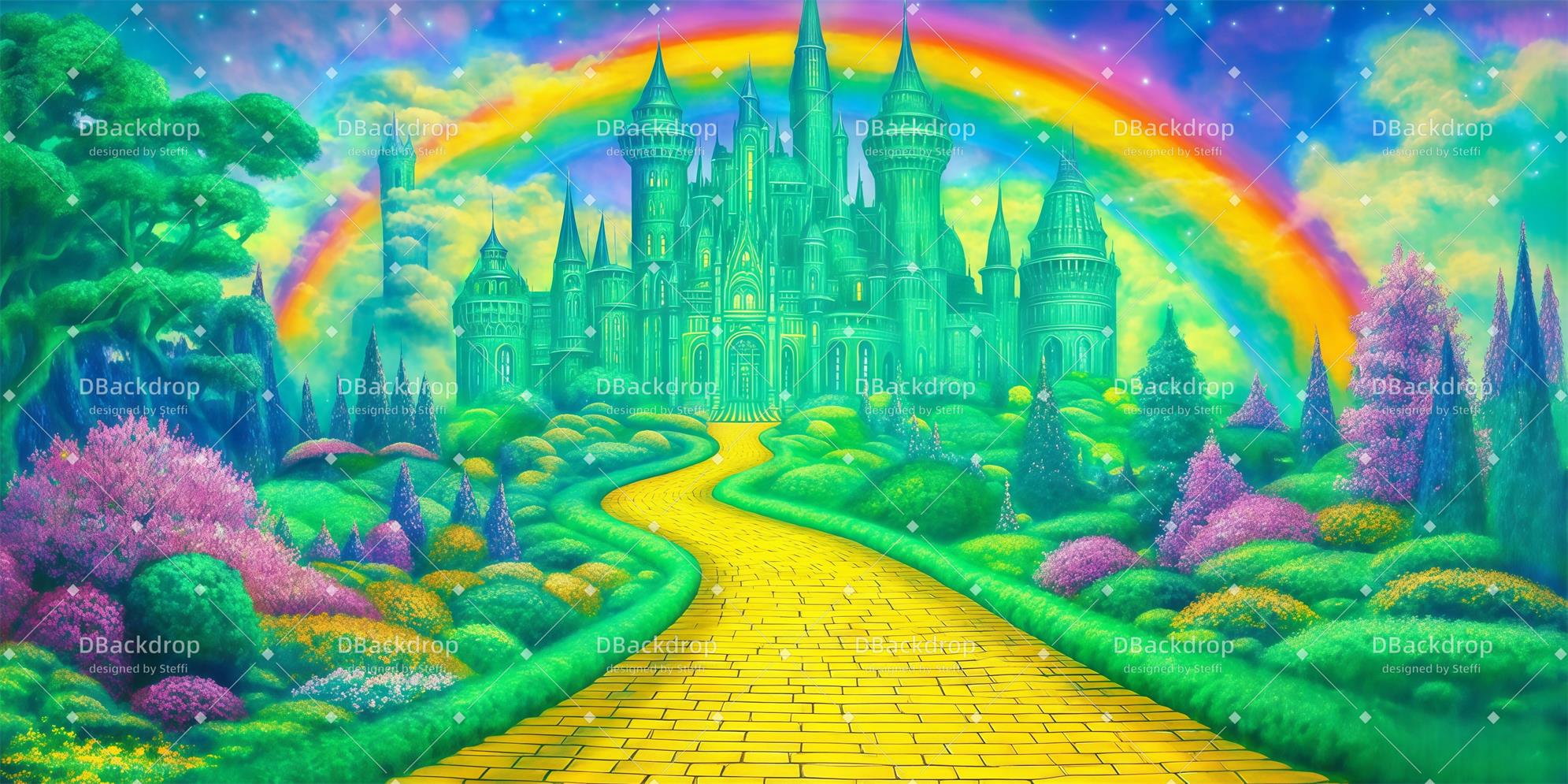 Theaterbühnenhintergrund „Smaragdstadt“ Aufführungshintergründe CSH59-T98