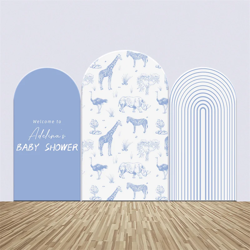 Backdrops für Baby Dusche Soft Tones Tier benutzerdefinierte Bogen Backdrop Kit LXX5-240