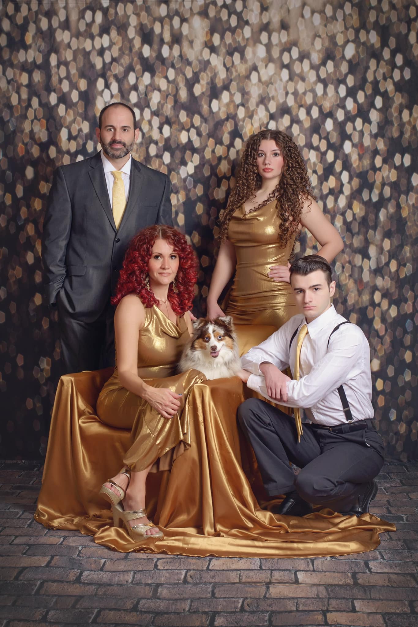 Gold Glitzer Bokeh Hintergrund Partydekorationen M6-12