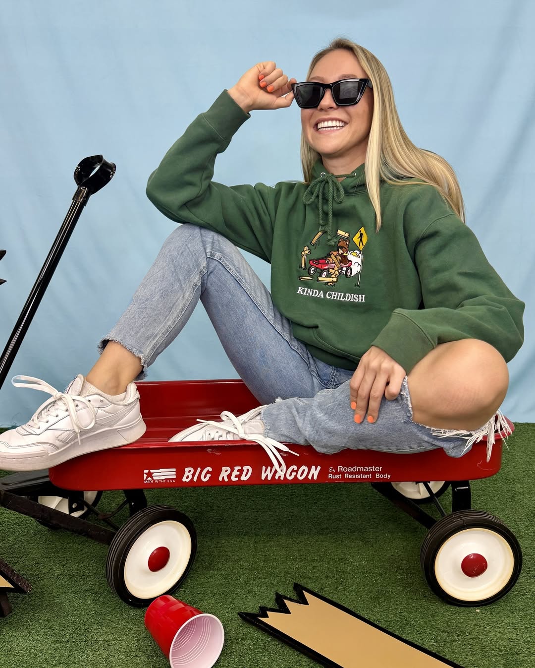 Einfarbiger himmelblauer Hintergrund für Fotokabines SC37