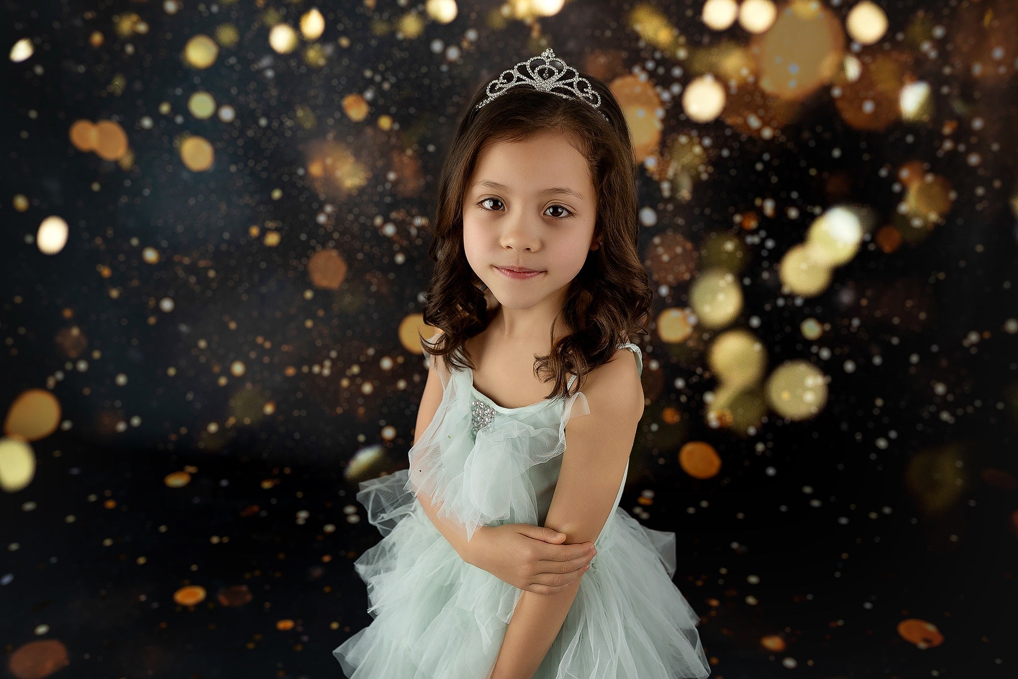 Glitzer-Bokeh-Fotohintergrund Golden funkelnde Glitzerlichter Bokeh-Fotohintergrund MRR9-54