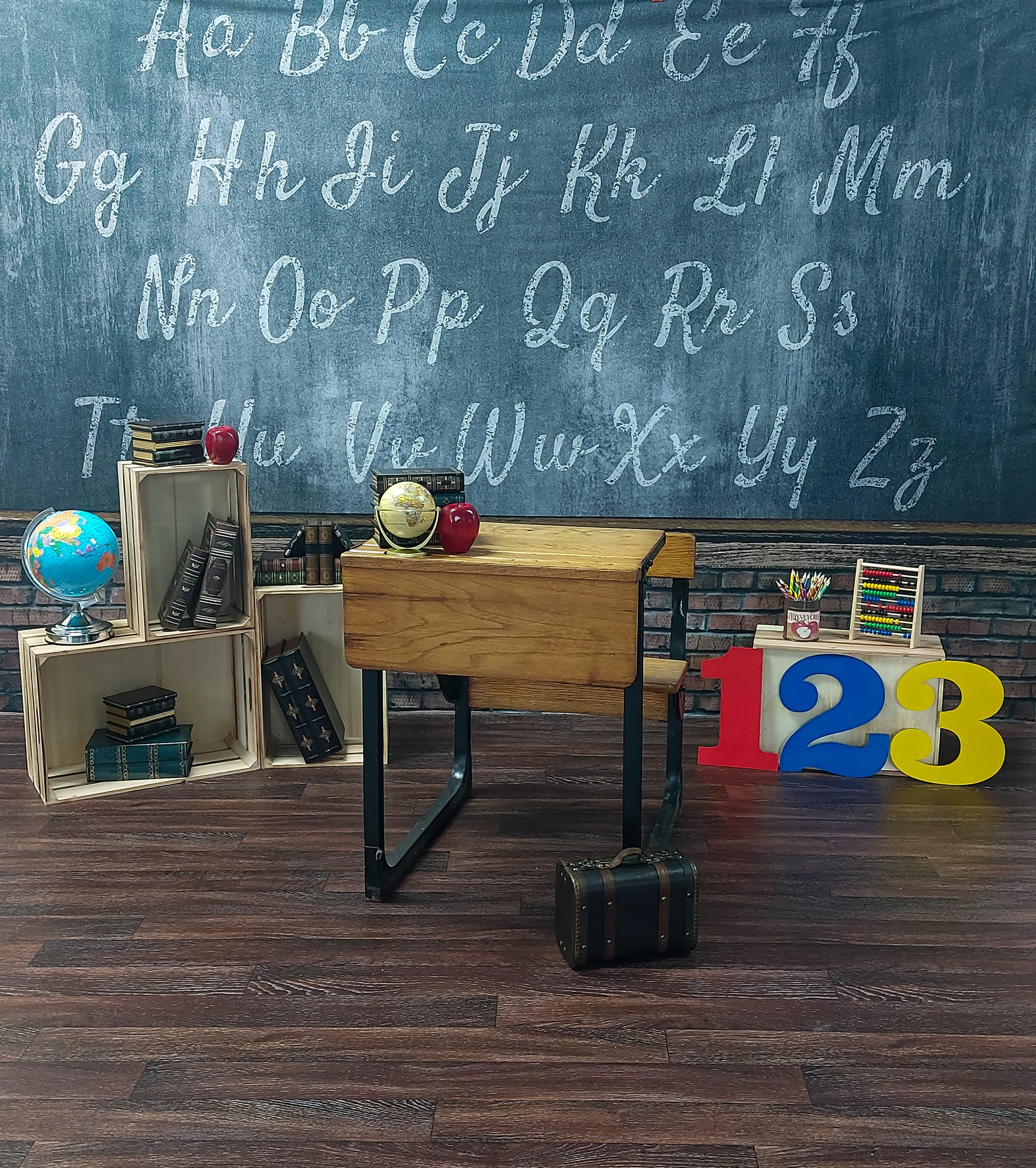 Schultag Chlakboard Kinder Fotografie Hintergrund D843