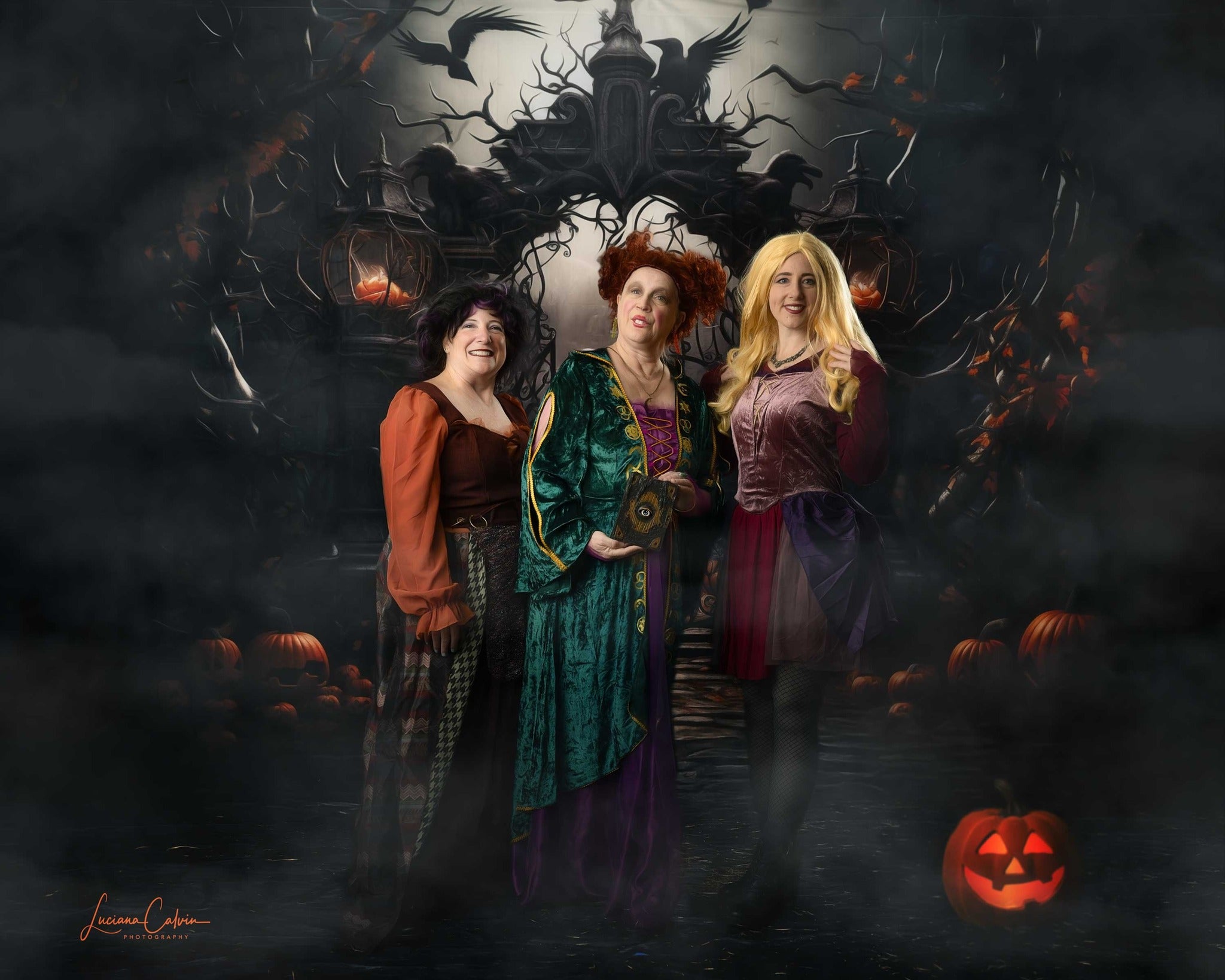 Halloween Friedhofstor Kürbisse Fotokulisse RR7-107