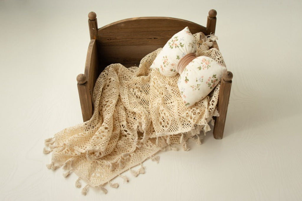 Neugeborenen-Fotografie Boho-Strickdecke CL12