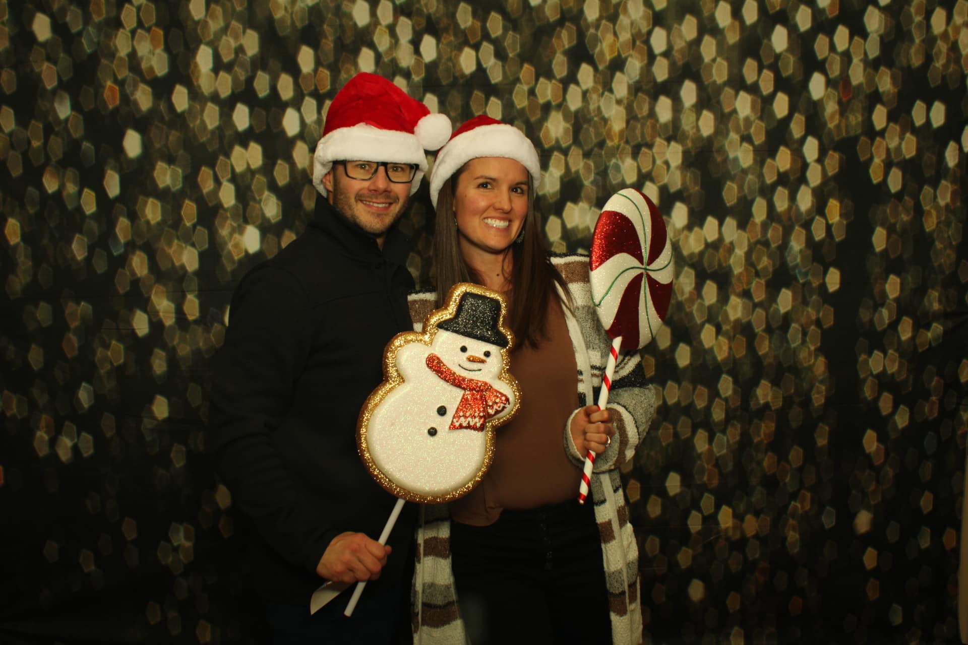 Gold Glitzer Bokeh Hintergrund Partydekorationen M6-12