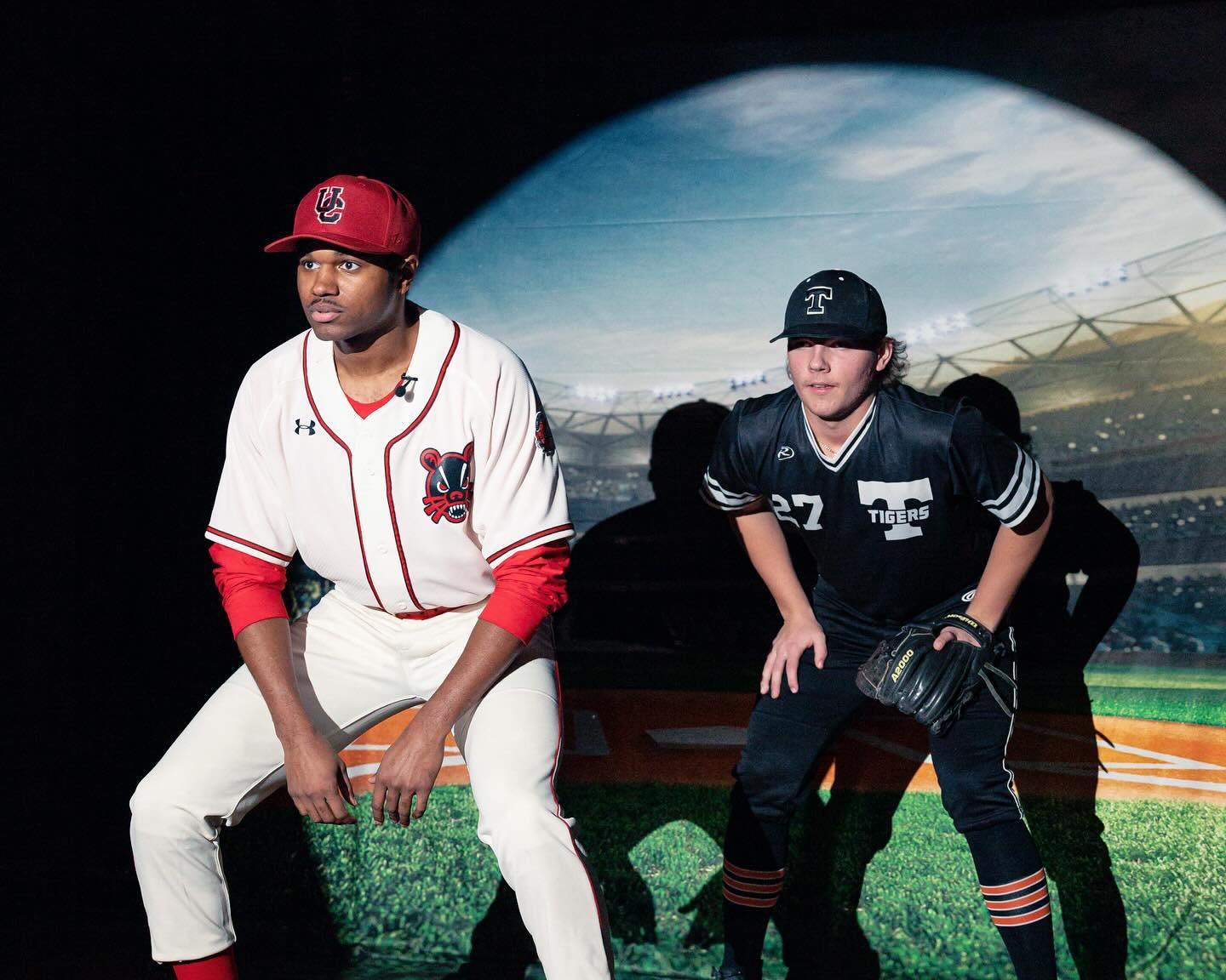 Baseballfeld grün Fotokabine Hintergrund G-311