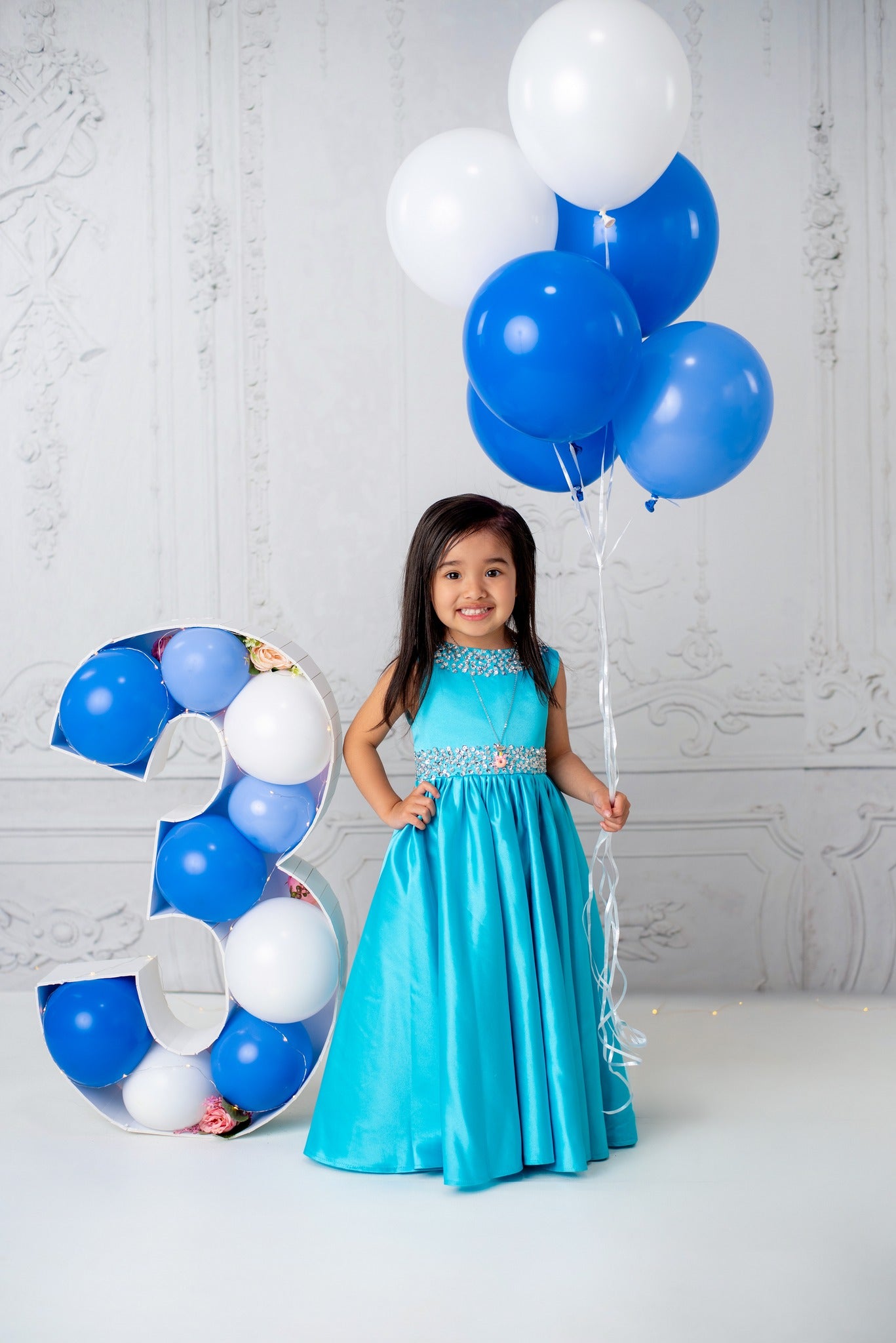 Weiße Retro-Wand Eleganter Hintergrund für Fotos D857