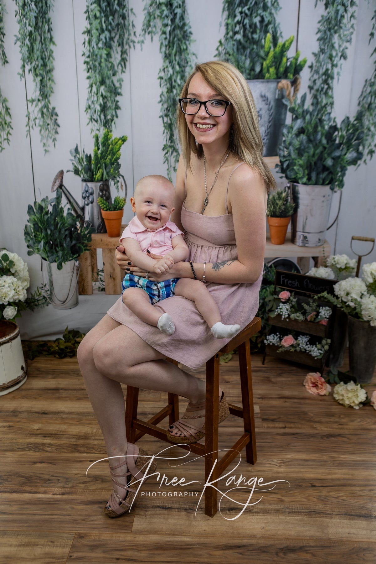 Spring Garden Baby-Fotokabinen-Hintergrund SH596