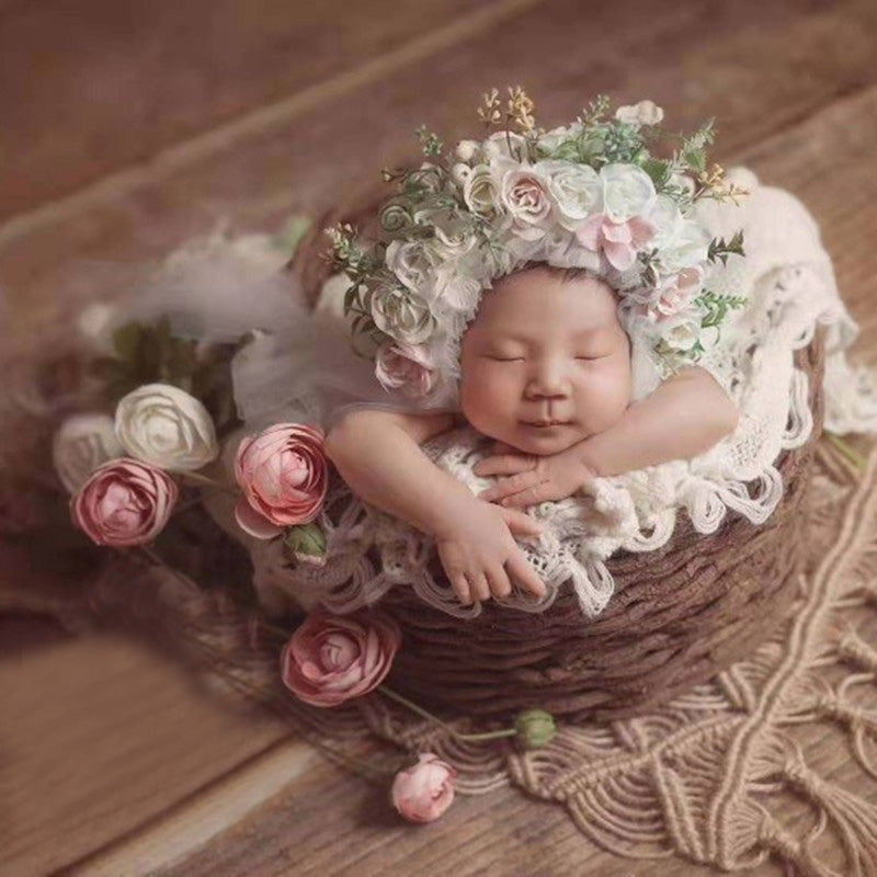 Boho Fotografie gestrickt Bodenmatte CL7