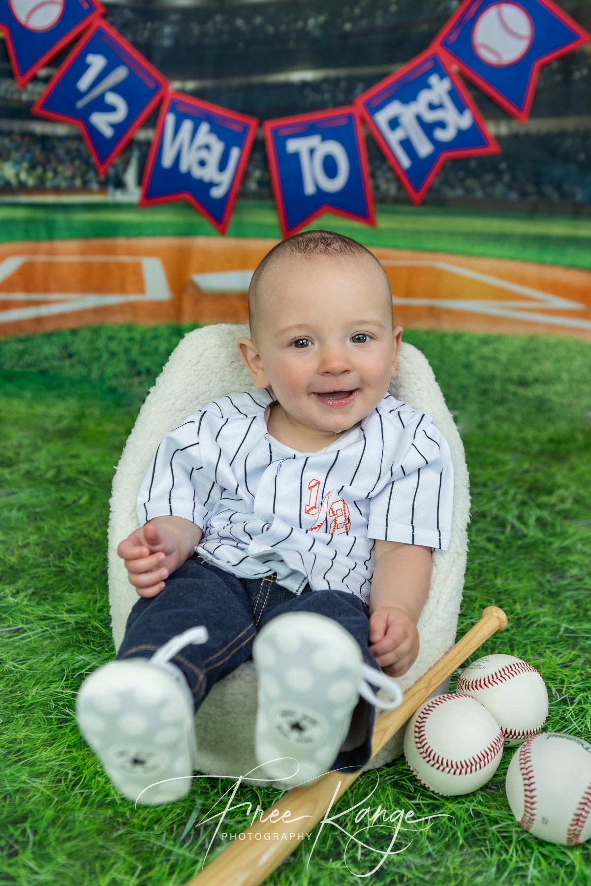 Baseballfeld grün Fotokabine Hintergrund G-311