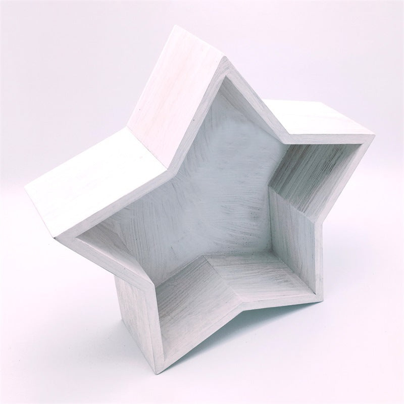 DBackdrop Holzstern Neugeborenen-Fotorequisiten SYPJ3(braun、gelb、weiß)