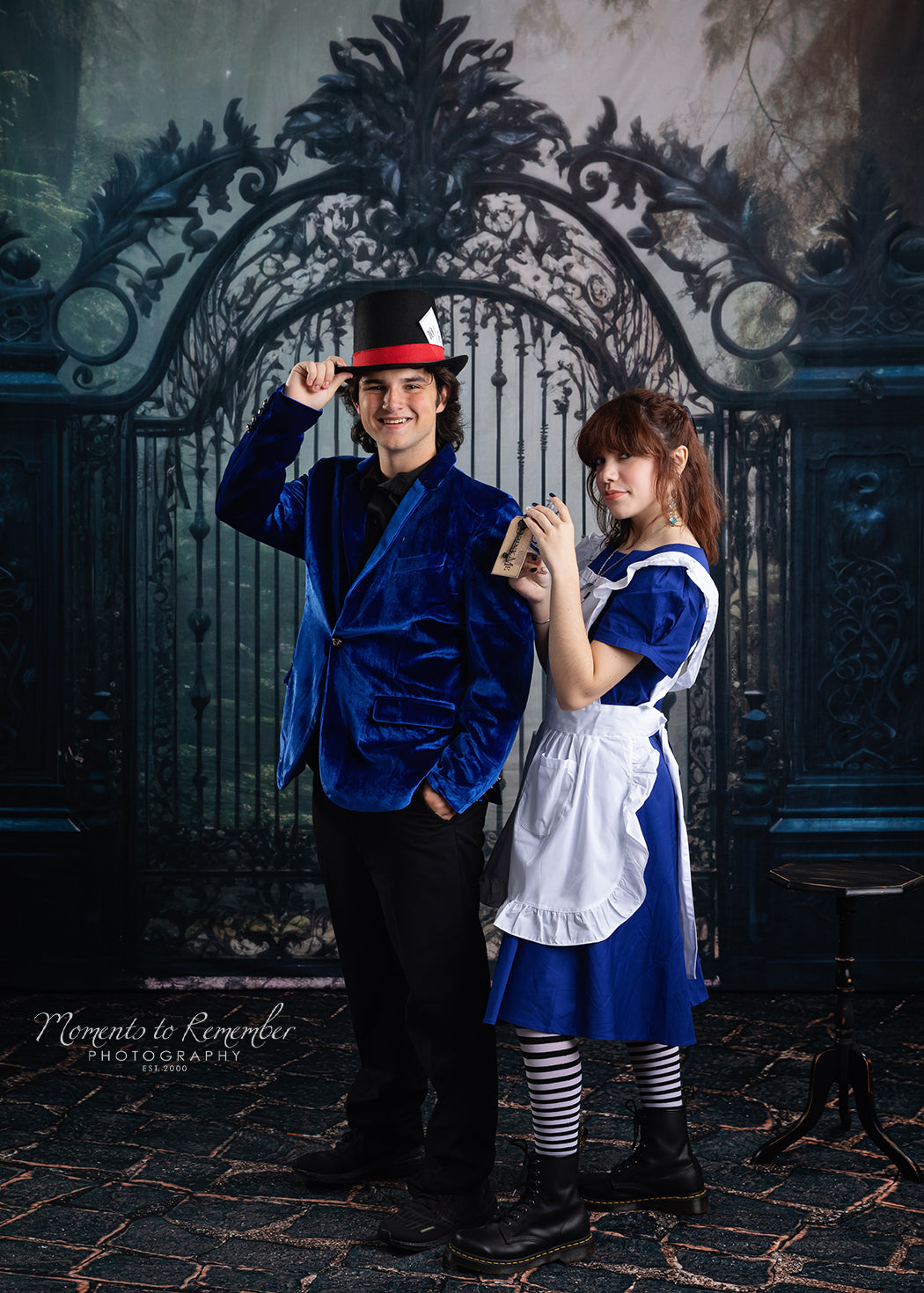 Vintage Kopfsteinpflaster Straße Bodenhintergrund RR7-565