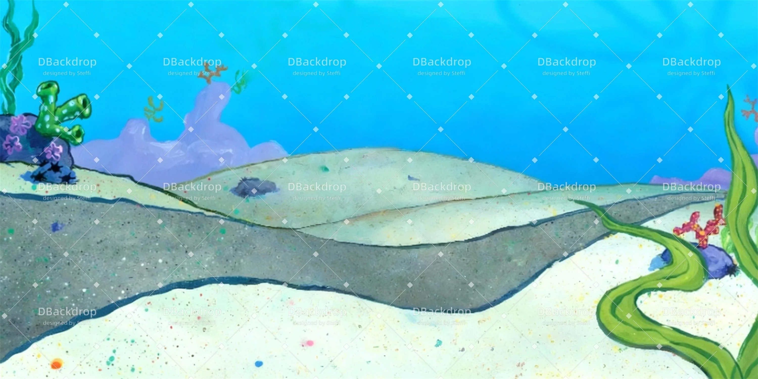 Kino-Hintergrund „Bikini Bottom Road“ Schulaufführungshintergründe CSH59-T87