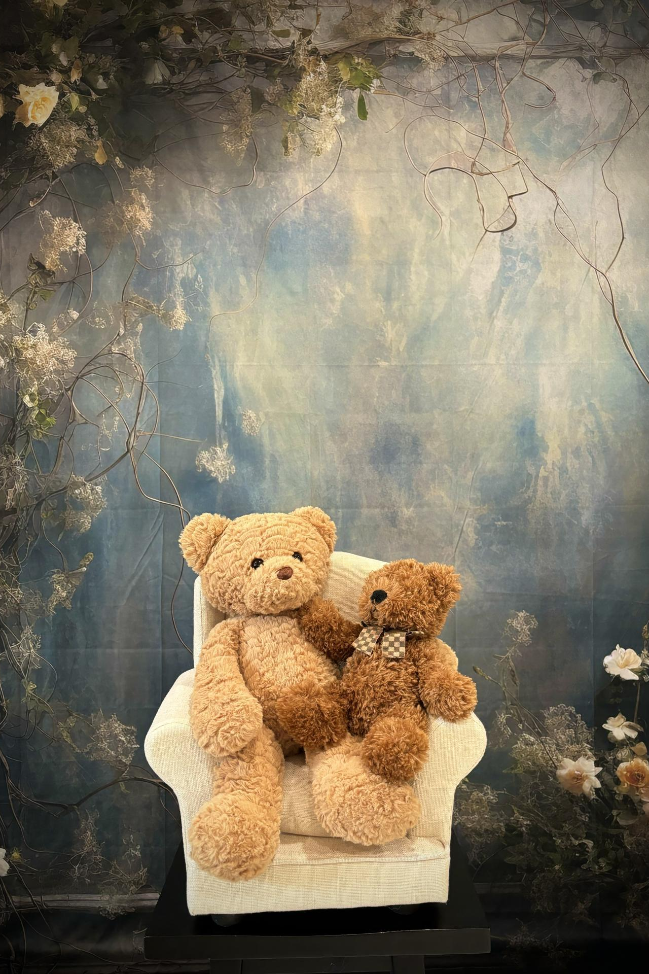 DBackdrop Nostalgischer Stil Rose Blauer Ton Abstraktes Hintergrund RR4-35