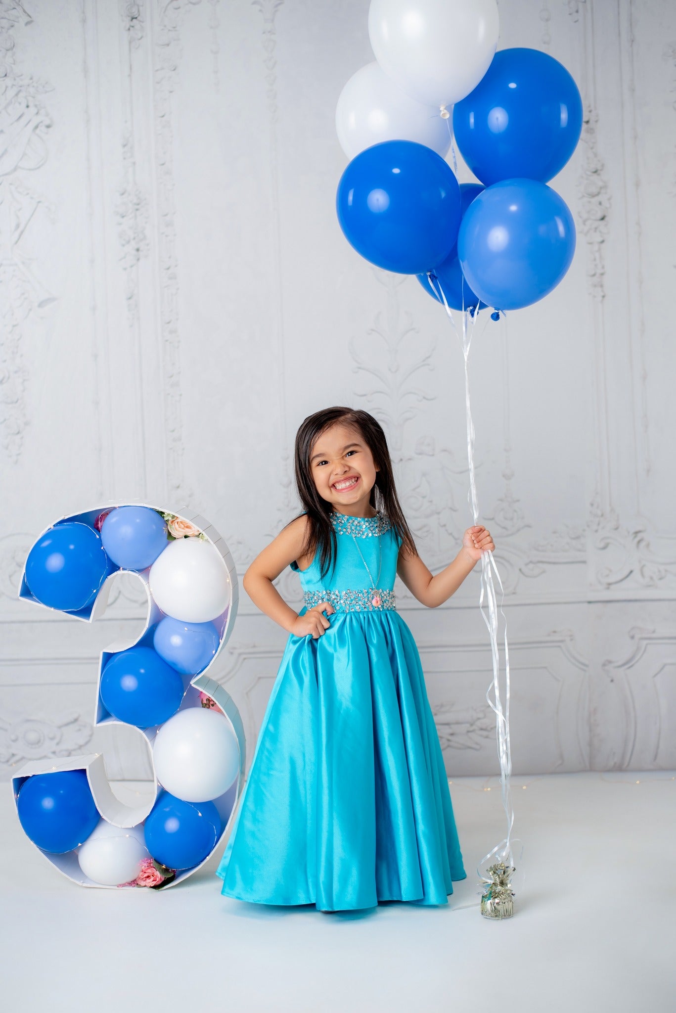 Weiße Retro-Wand Eleganter Hintergrund für Fotos D857