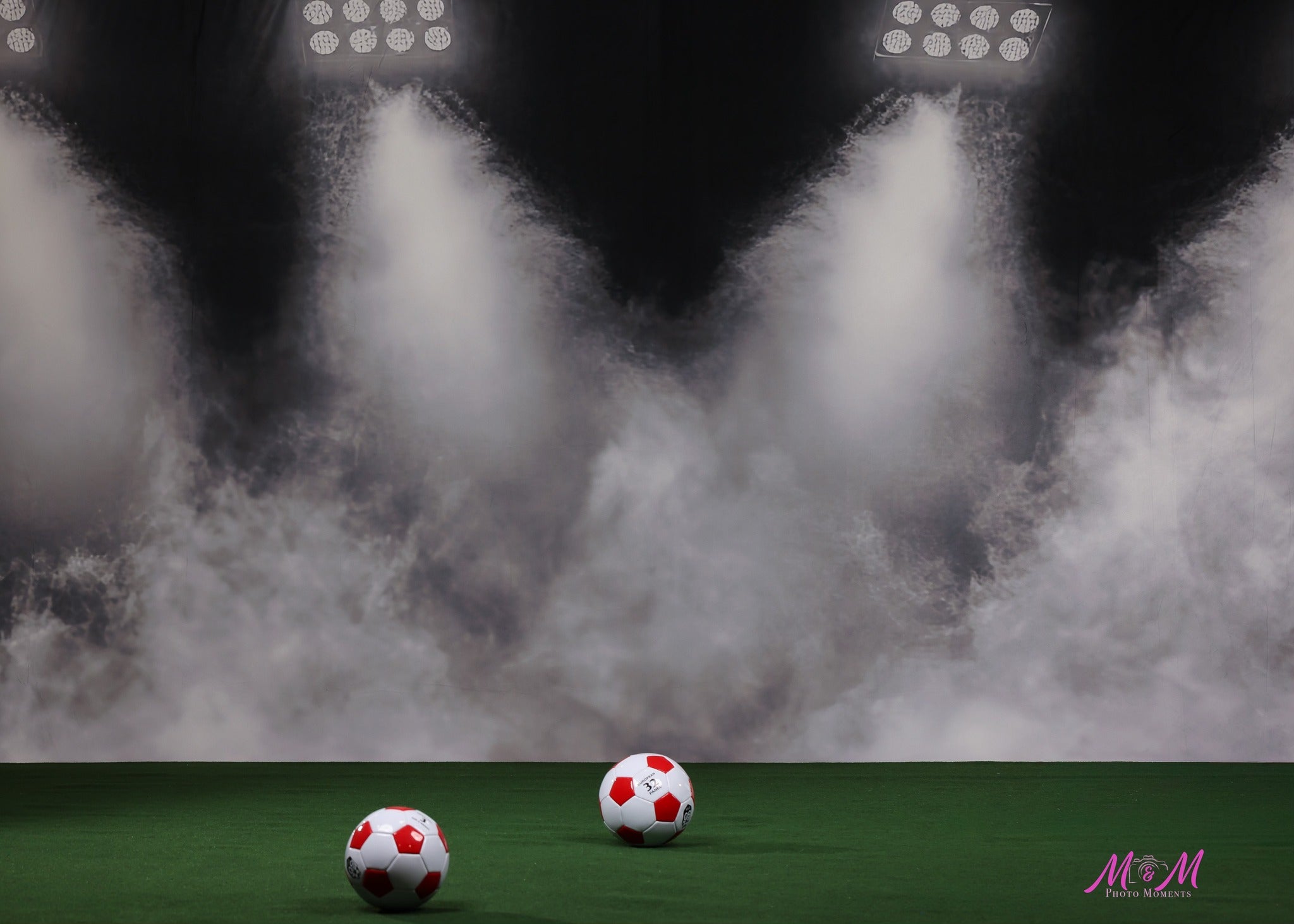 Sport Backdrop Ideen Indoor Arena Lichter Rauch Hintergrund CSH4-364
