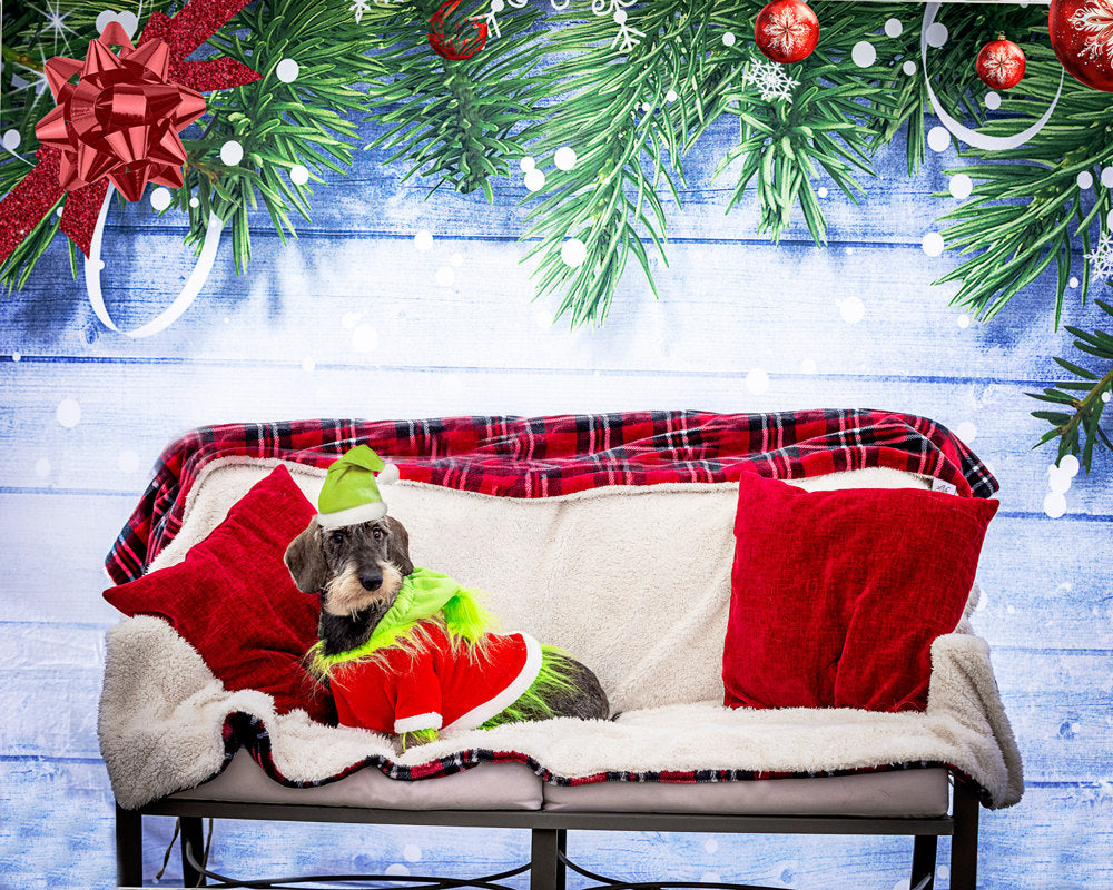 Weihnachtsschneeflocke Dekoration Holzwand Hintergrund für Fotografie G-519