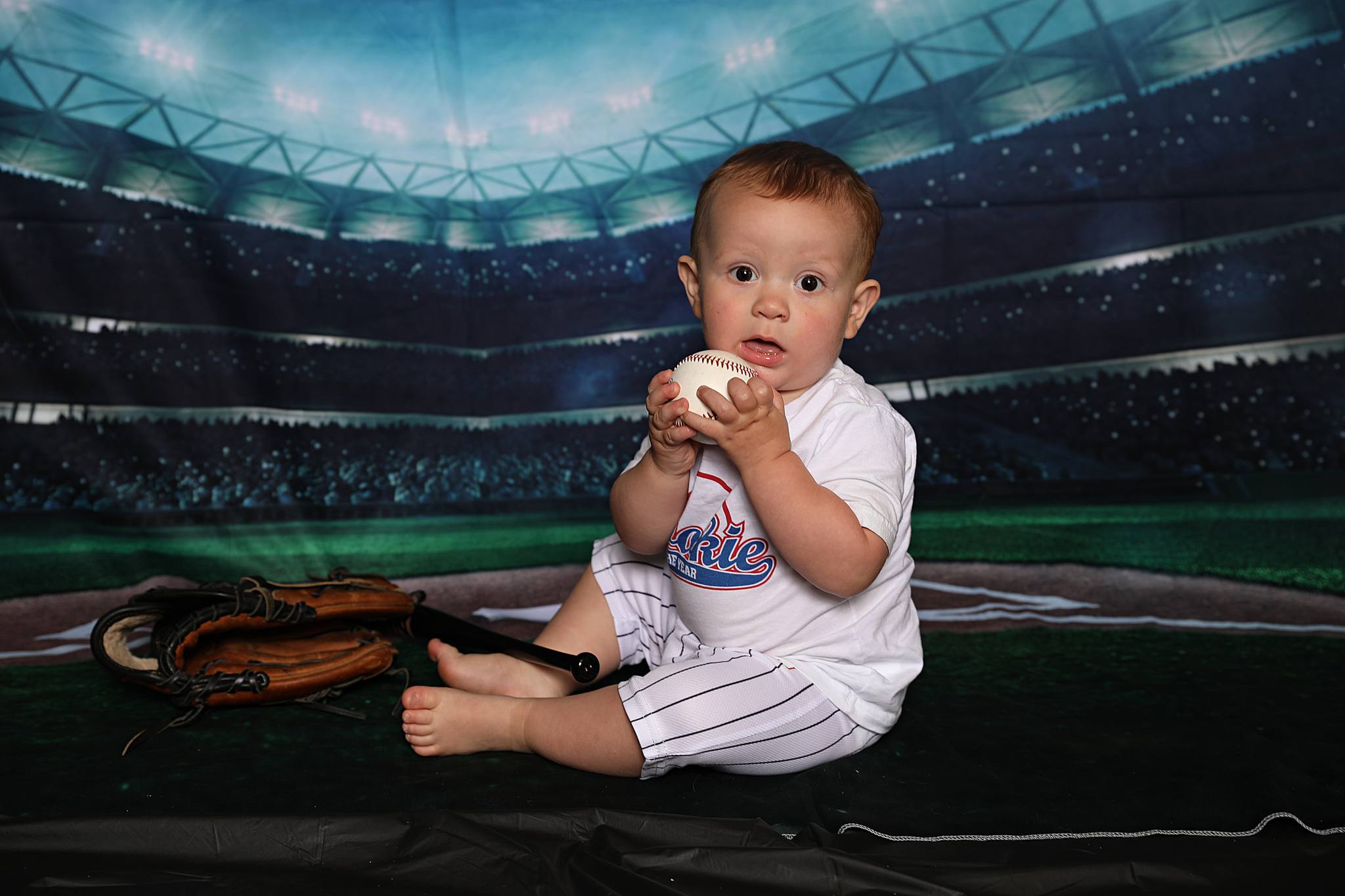 Baseball BallGarden Nacht SpoitLicht Sportspiel Stadion Hintergrund für Fotografie G-280
