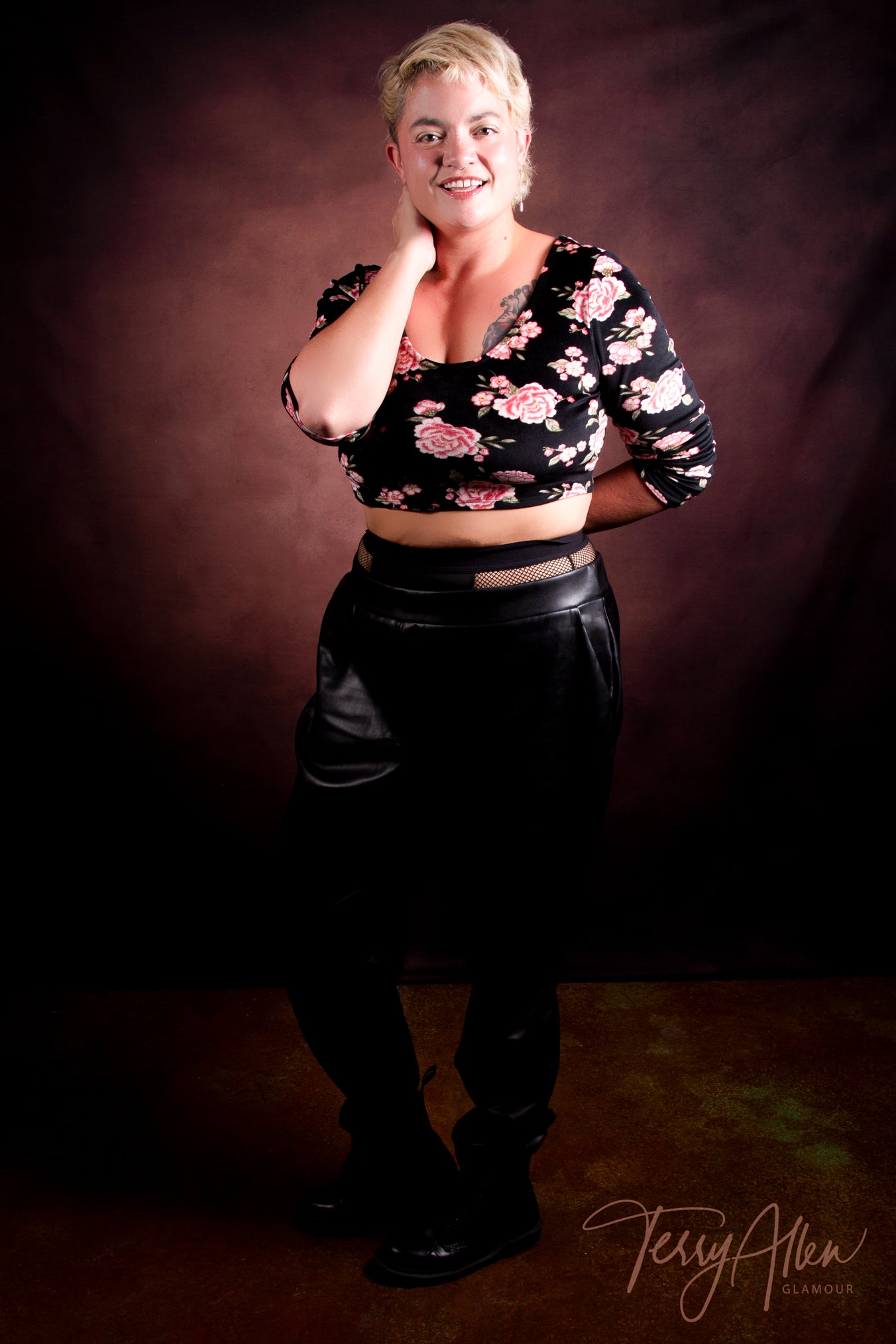 Braune abstrakte Textur Alt Master Stil Fotokabine Hintergrund LV-1321