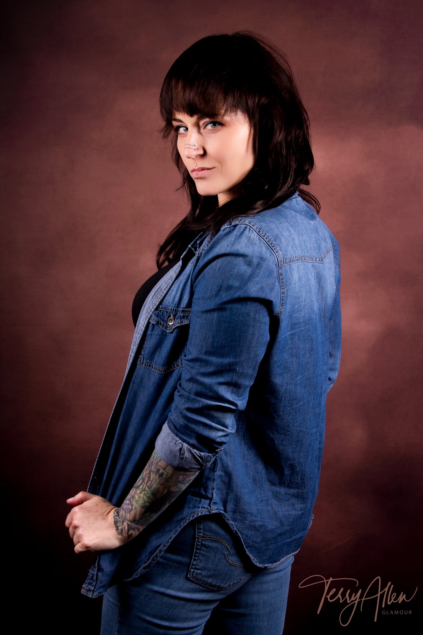 Braune abstrakte Textur Alt Master Stil Fotokabine Hintergrund LV-1321