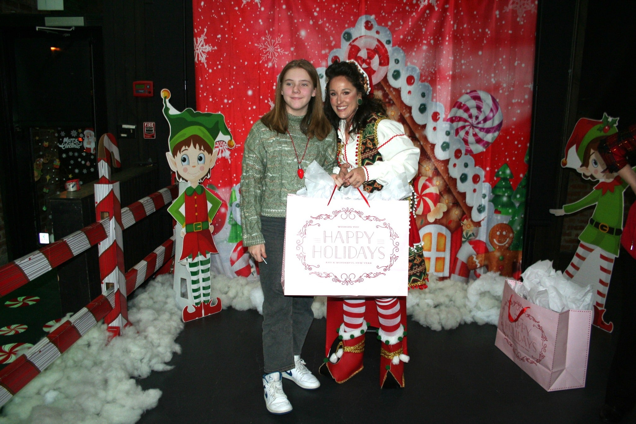 Weihnachtshintergrund Lebkuchenhaus Süßigkeiten für Fotografie D867
