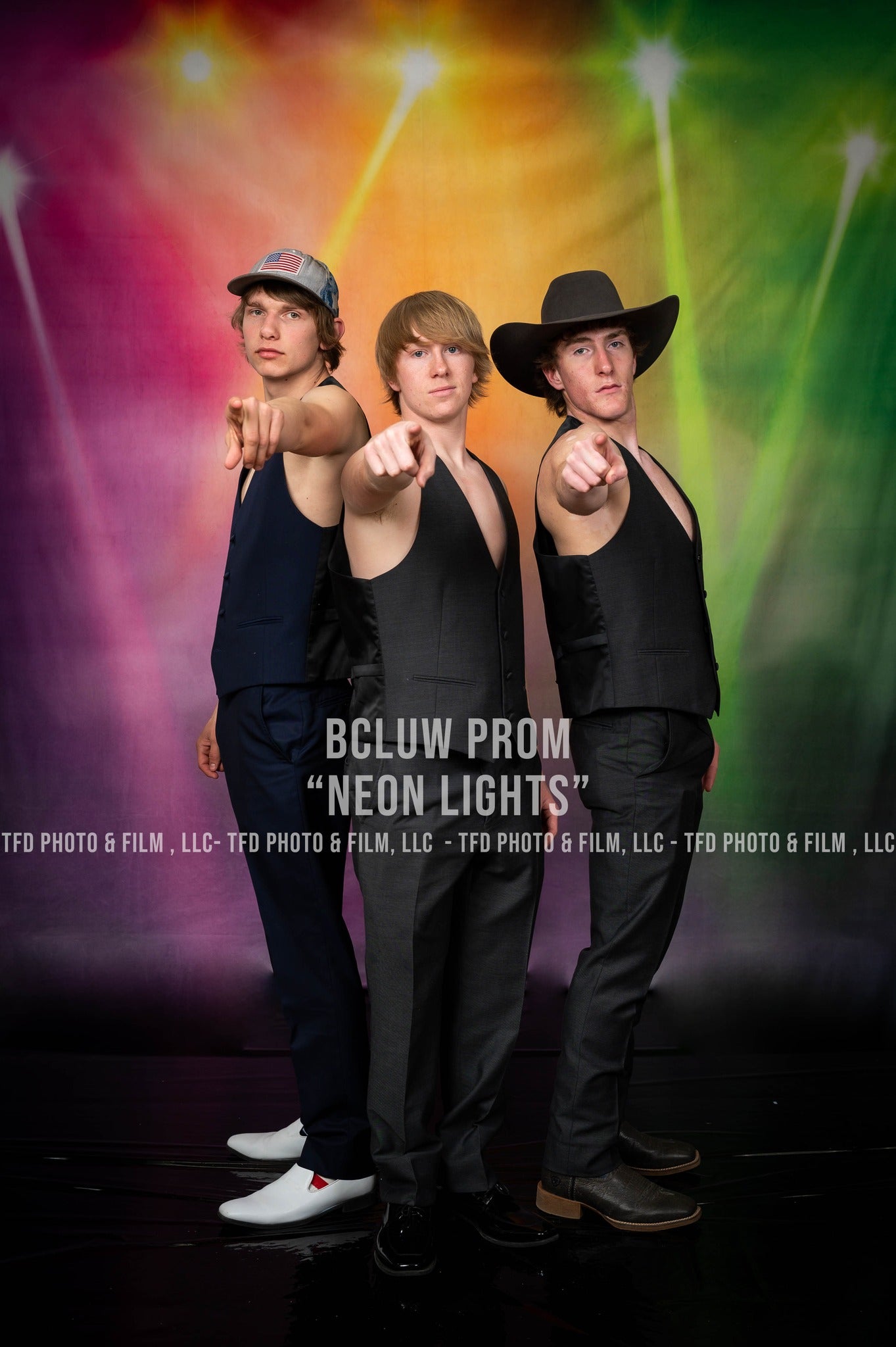 Bunte Lichteffekt-Fotografie-Hintergrund SH-729