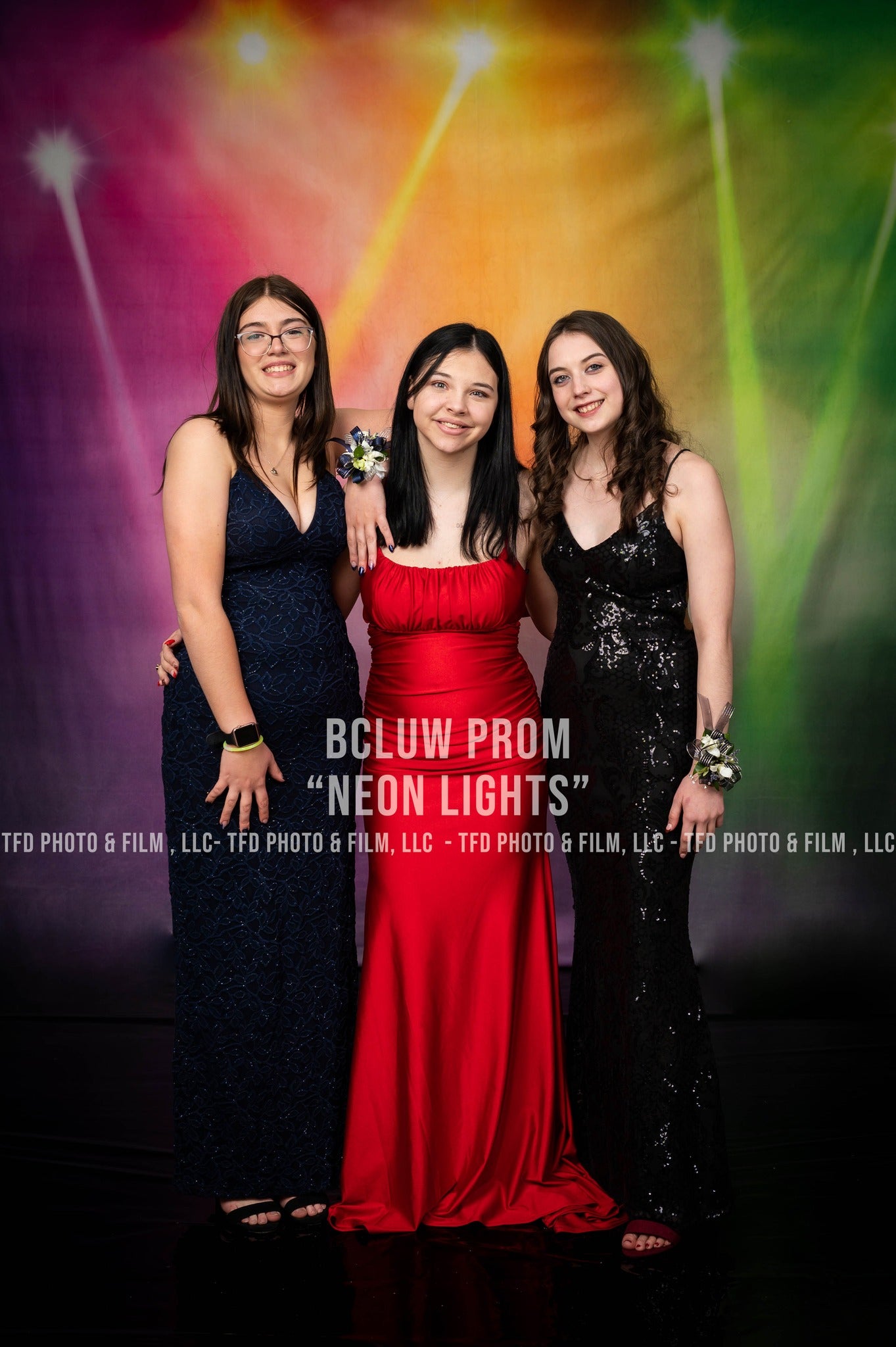Bunte Lichteffekt-Fotografie-Hintergrund SH-729