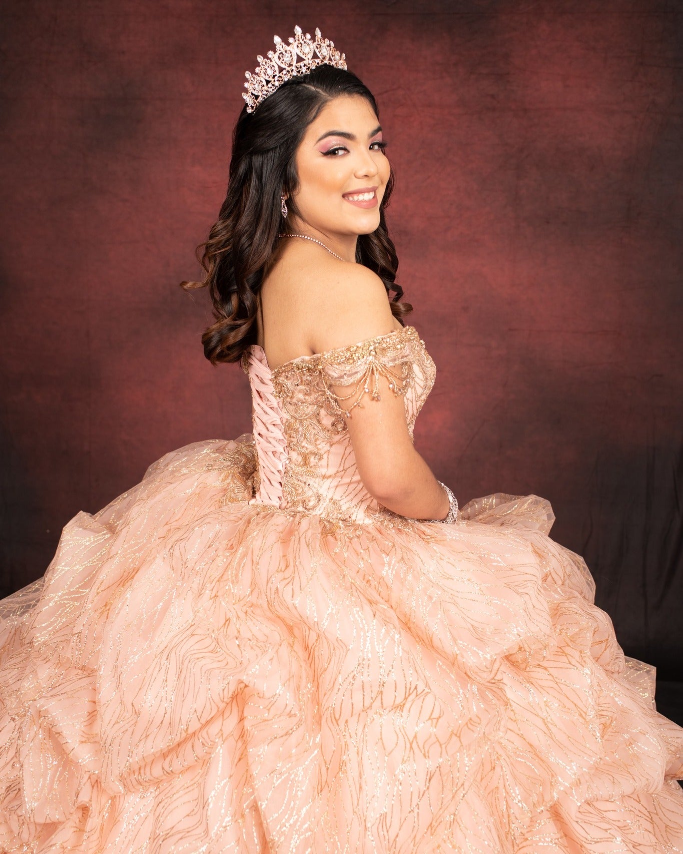 Dunkelroter abstrakte Textur Porträtfotografie Hintergrund SH228