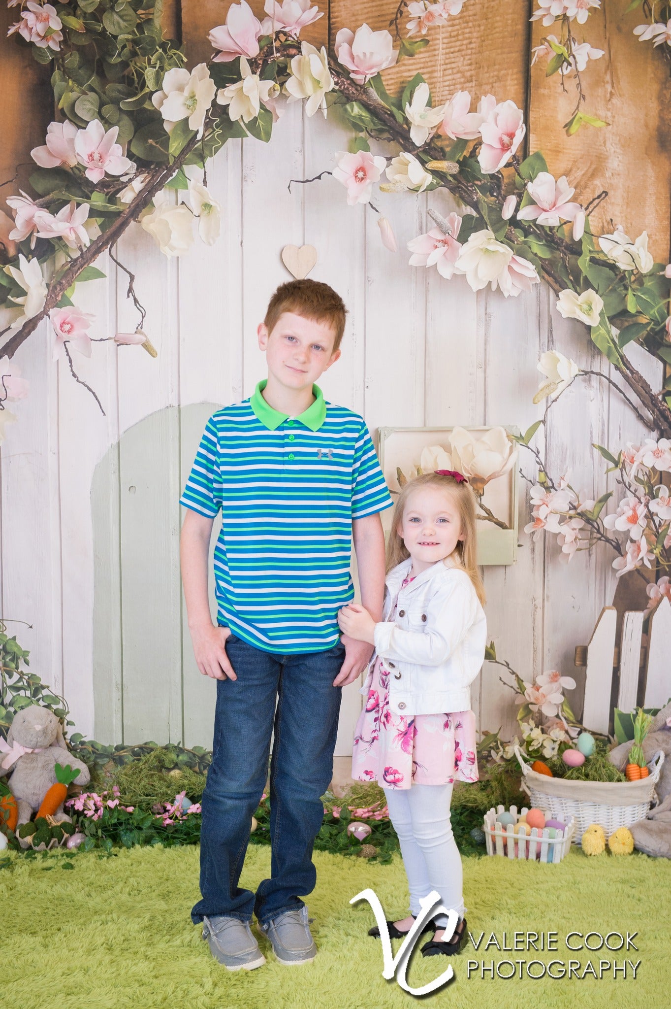 Rosa Blumen Rustikales Haus Frühlings Hintergrund D1055