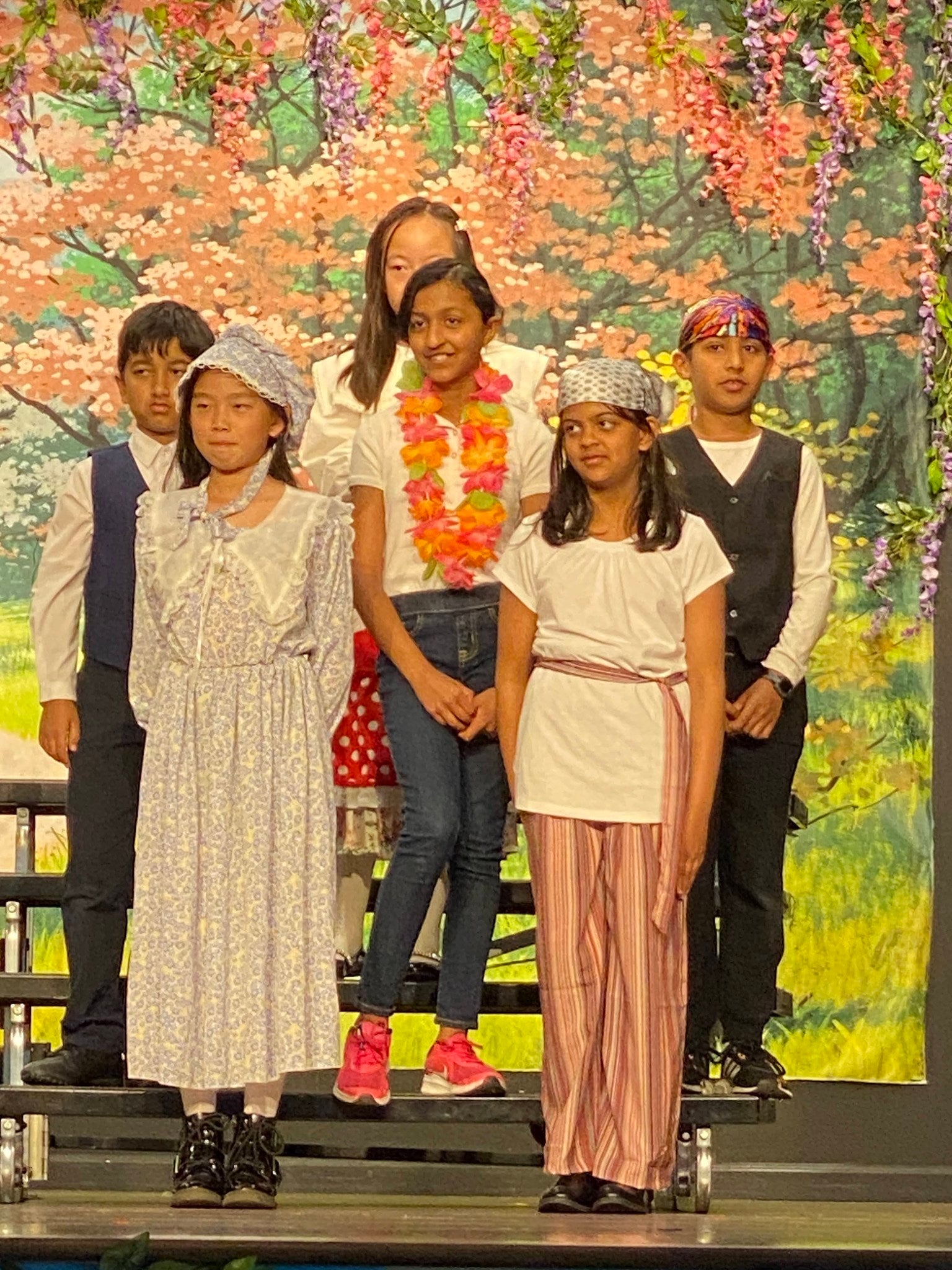 Frühlingsblumen Gebirgslandschaft Baclkdrop für Studio S-2741