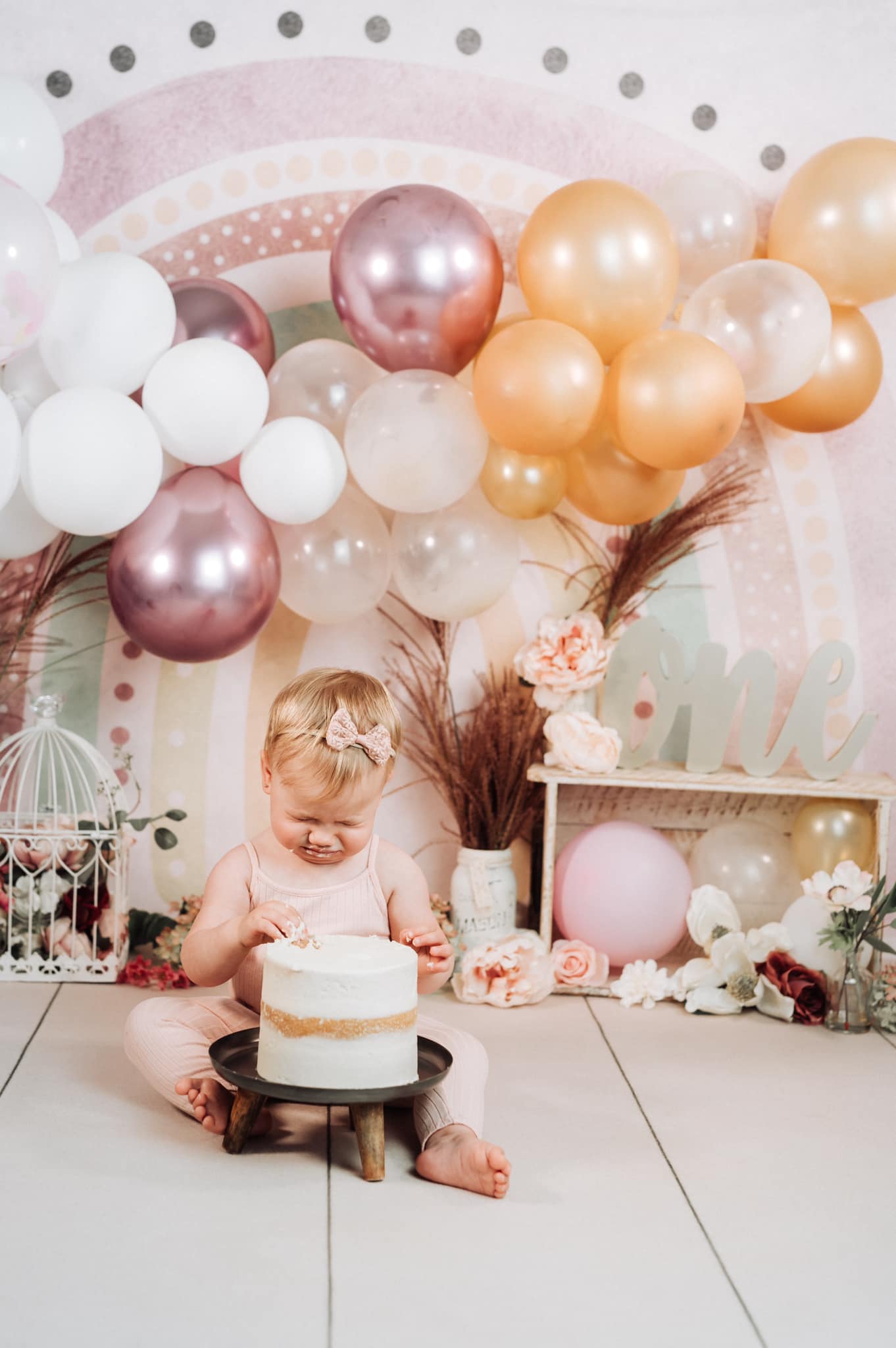 Boho Regenbogen Kinder Baby Fotoshooting Hintergrund D769