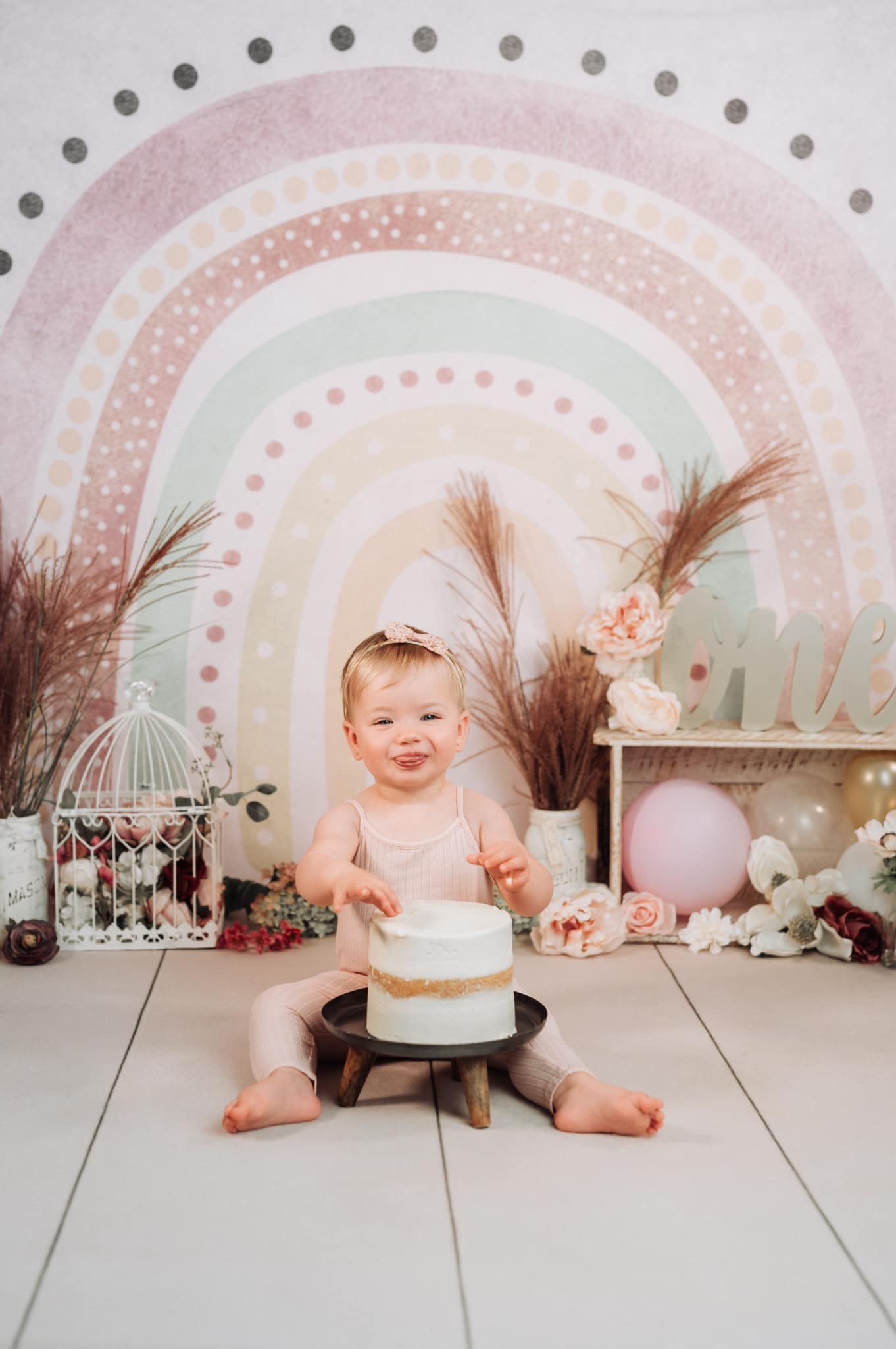 Boho Regenbogen Kinder Baby Fotoshooting Hintergrund D769