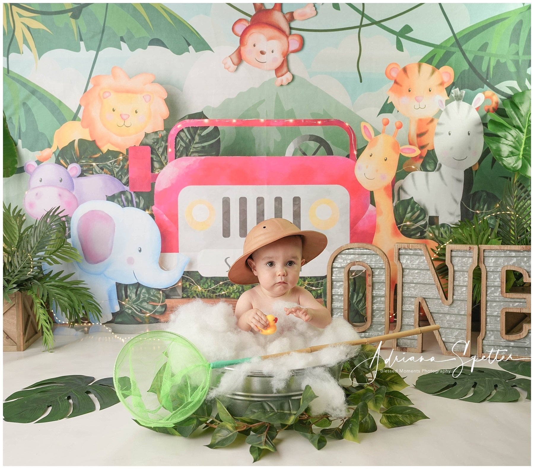 Kinder-Fotohintergrund Safari Dschungelabenteuer Kinderhintergründe MRR10-50