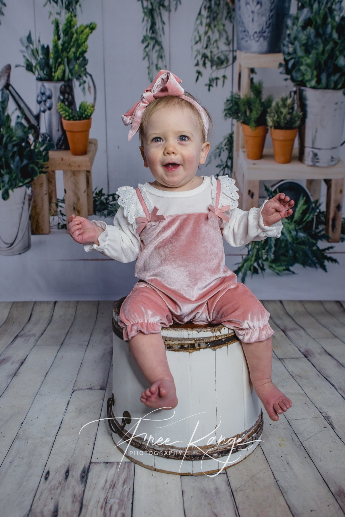 Spring Garden Baby-Fotokabinen-Hintergrund SH596