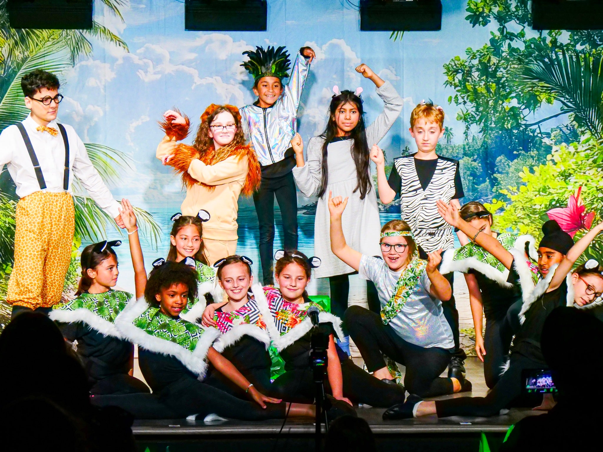 Fotohintergrund Strand Strandweg Palmblätter Sommerhintergrund CJJ3-235