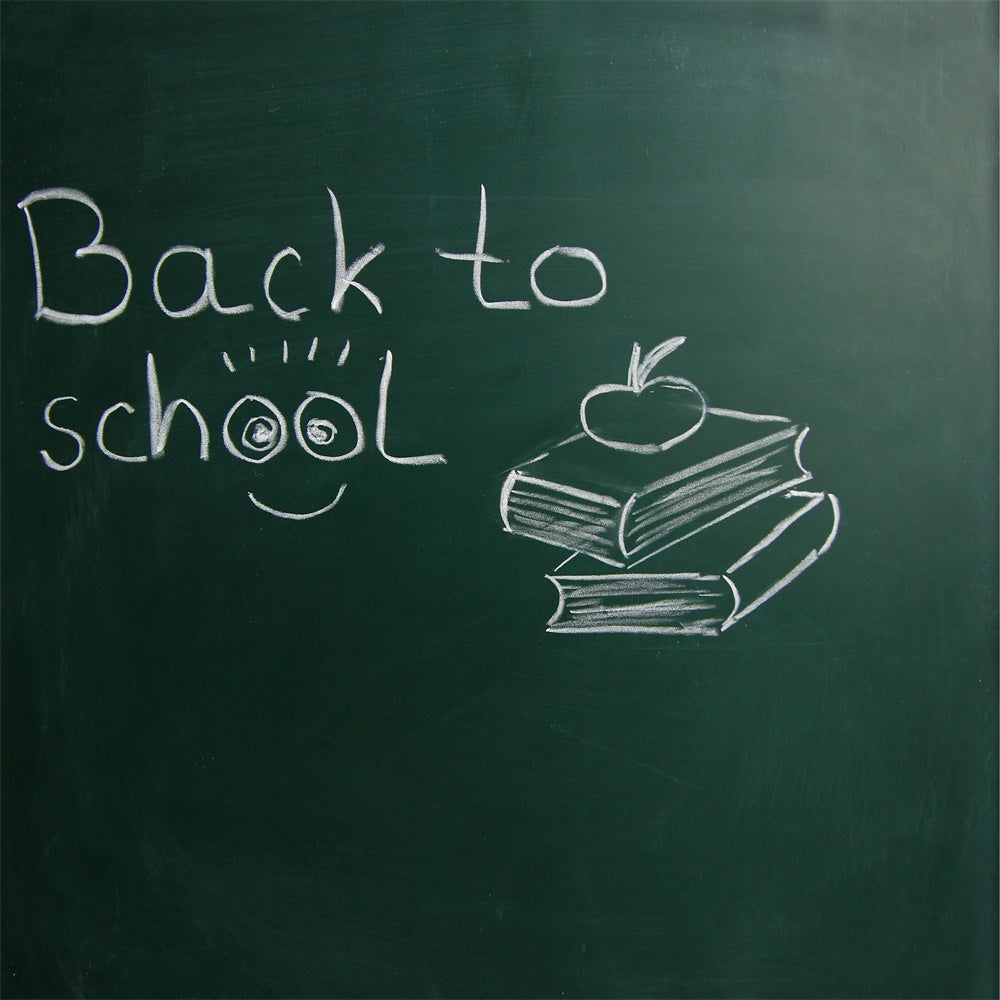 Zurück zu Schule Klassenzimmer Kreidetafel Fotografie Hintergrund BRP7-4