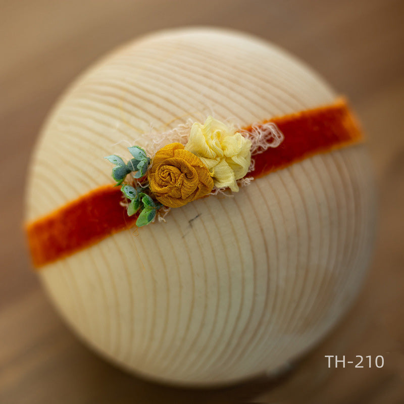 Neugeborenen Fotografie Samt Blume Perle Stirnband Haarschmuck TH2