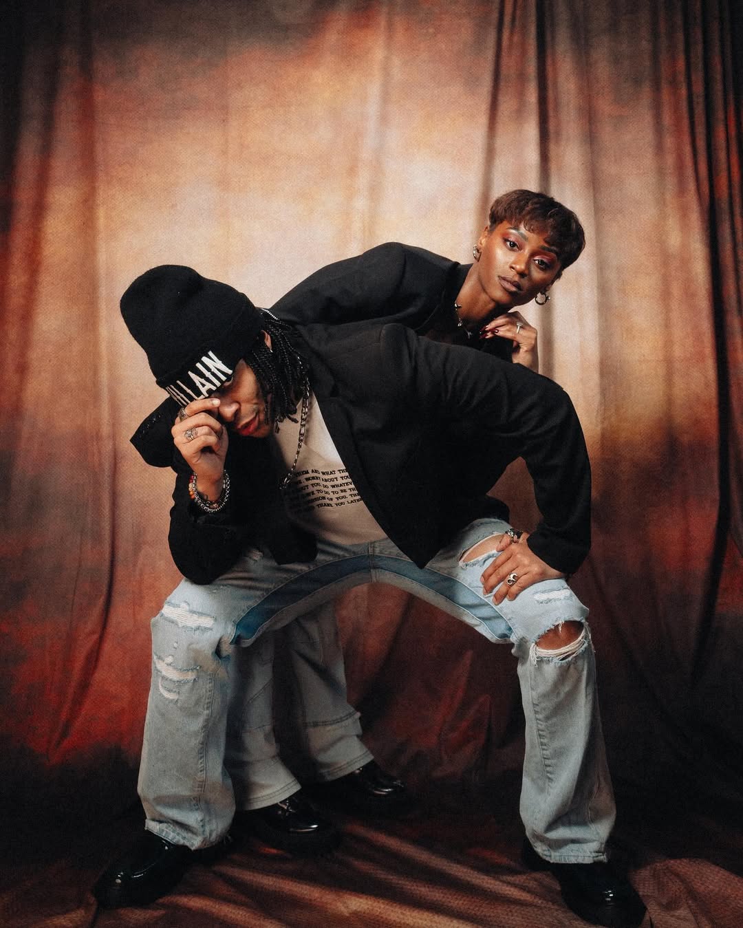 Vintage Braun Gelb Abstrakte Verschwommene Fotografie Kulisse für Portraitaufnahmen SH698