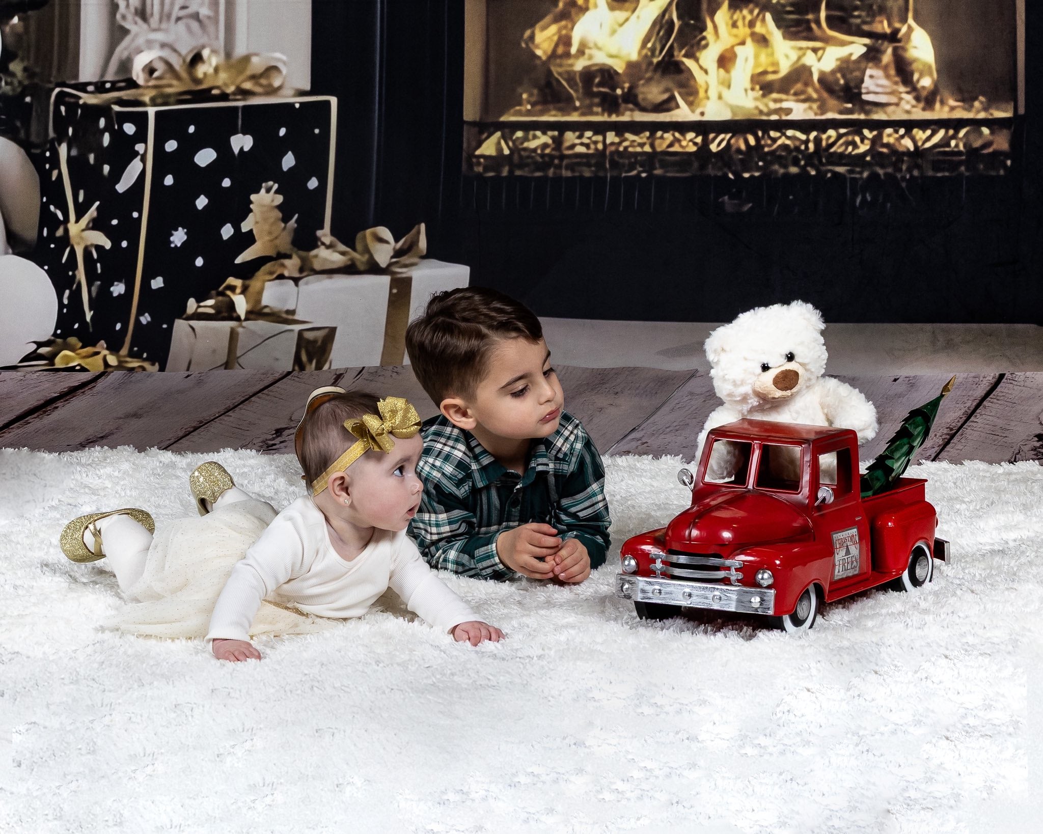 Weihnachten Backdrop Ideen Cozy Bear Weihnachten Charme Kinder Backdrop CSH5-319