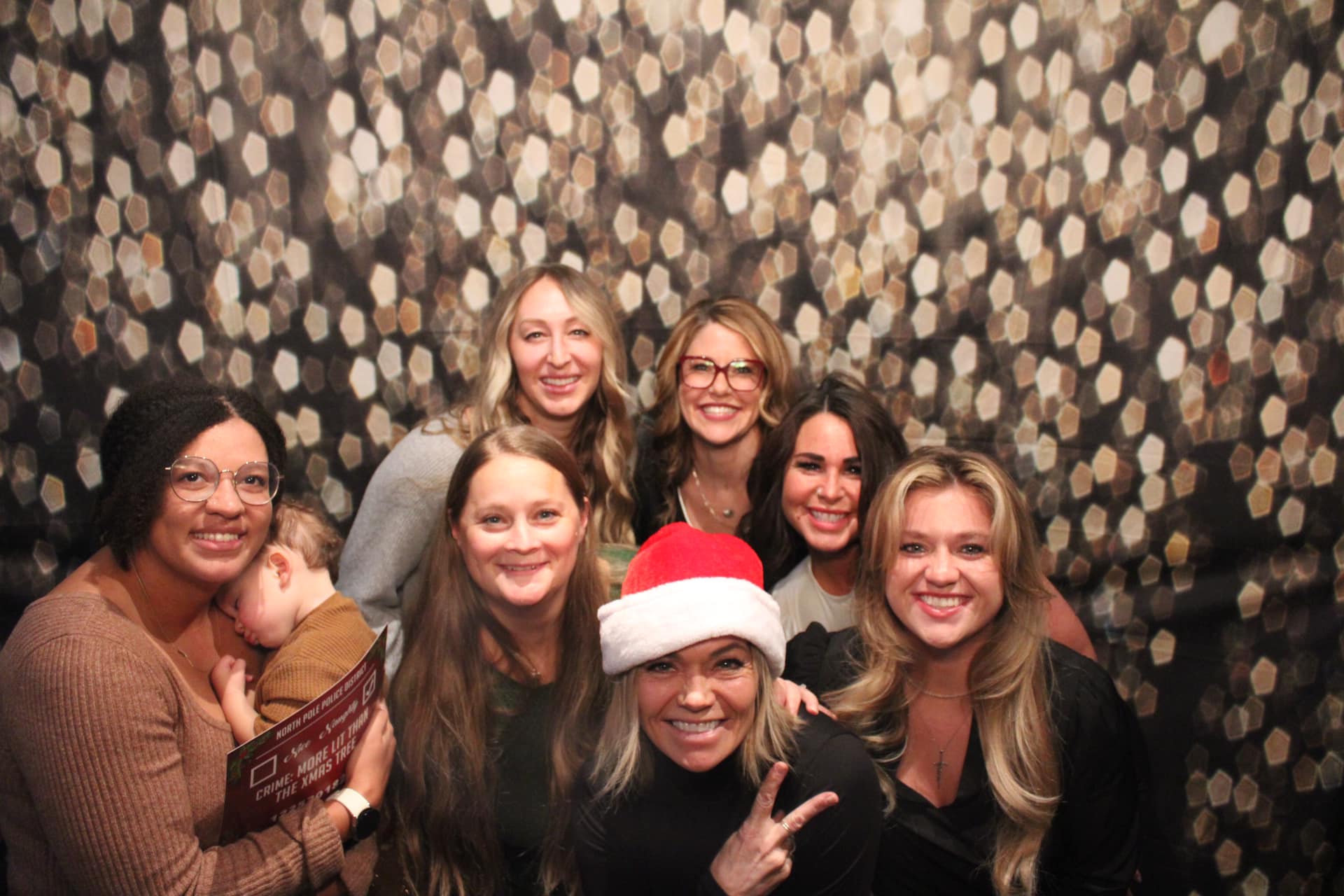 Gold Glitzer Bokeh Hintergrund Partydekorationen M6-12