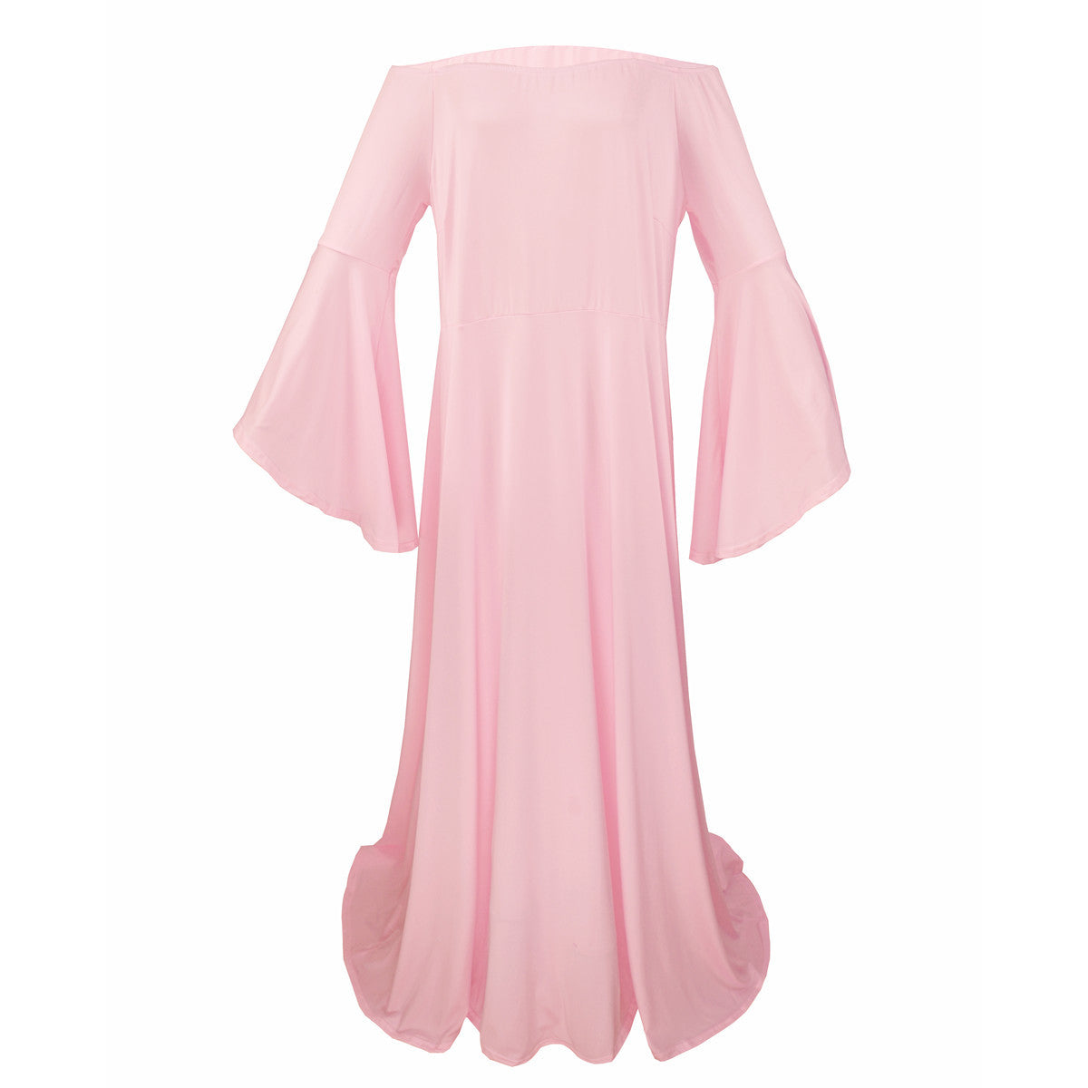 Schlichtes Court Style Trägerloses Bodenlanges Mutterschaft Fotografie Kleid RB20