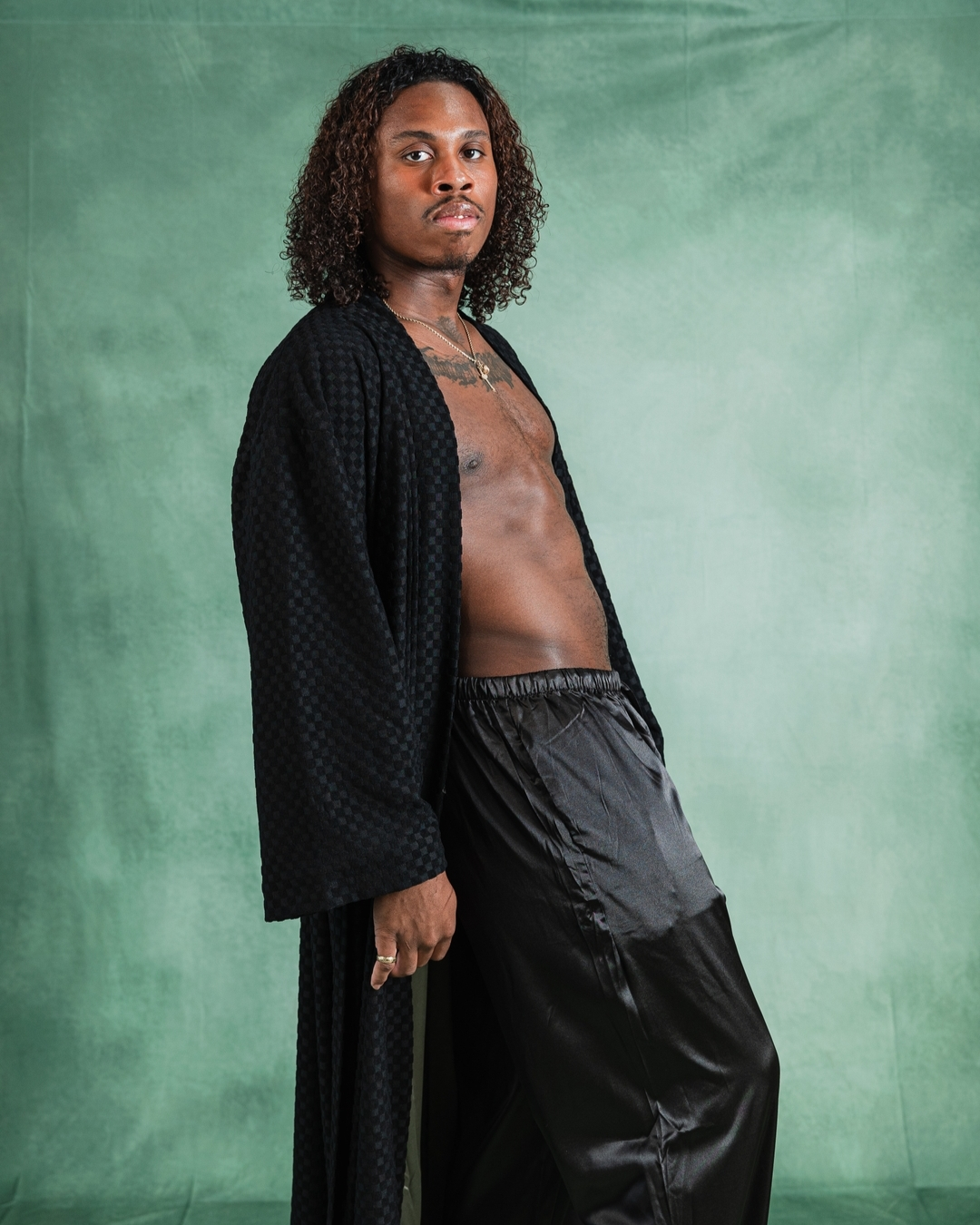 Dunkelgrüne abstrakte Kunst-Textur-Hintergrund für Fotografie DHP-216