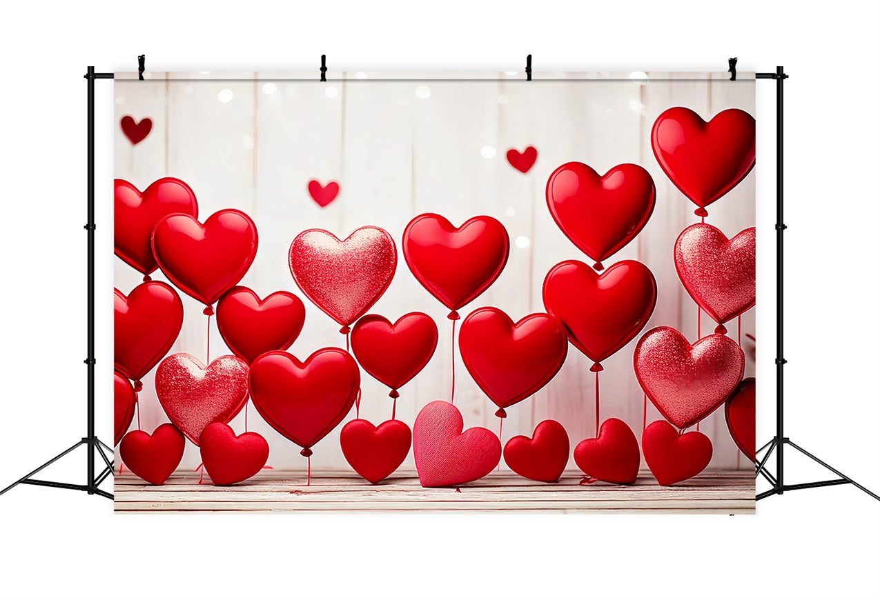 Valentinstag Backdrop Fotografie Rotes Herz Ballon Display Backdrop BRP1-105