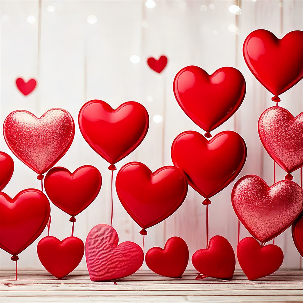Valentinstag Backdrop Fotografie Rotes Herz Ballon Display Backdrop BRP1-105