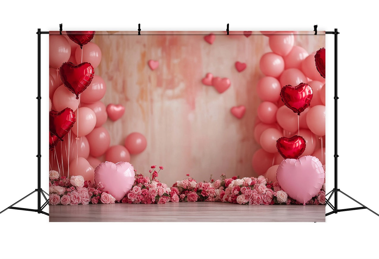 Valentinstag Backdrop Fotografie Blush Pink Ballons Rose Backdrop BRP1-116