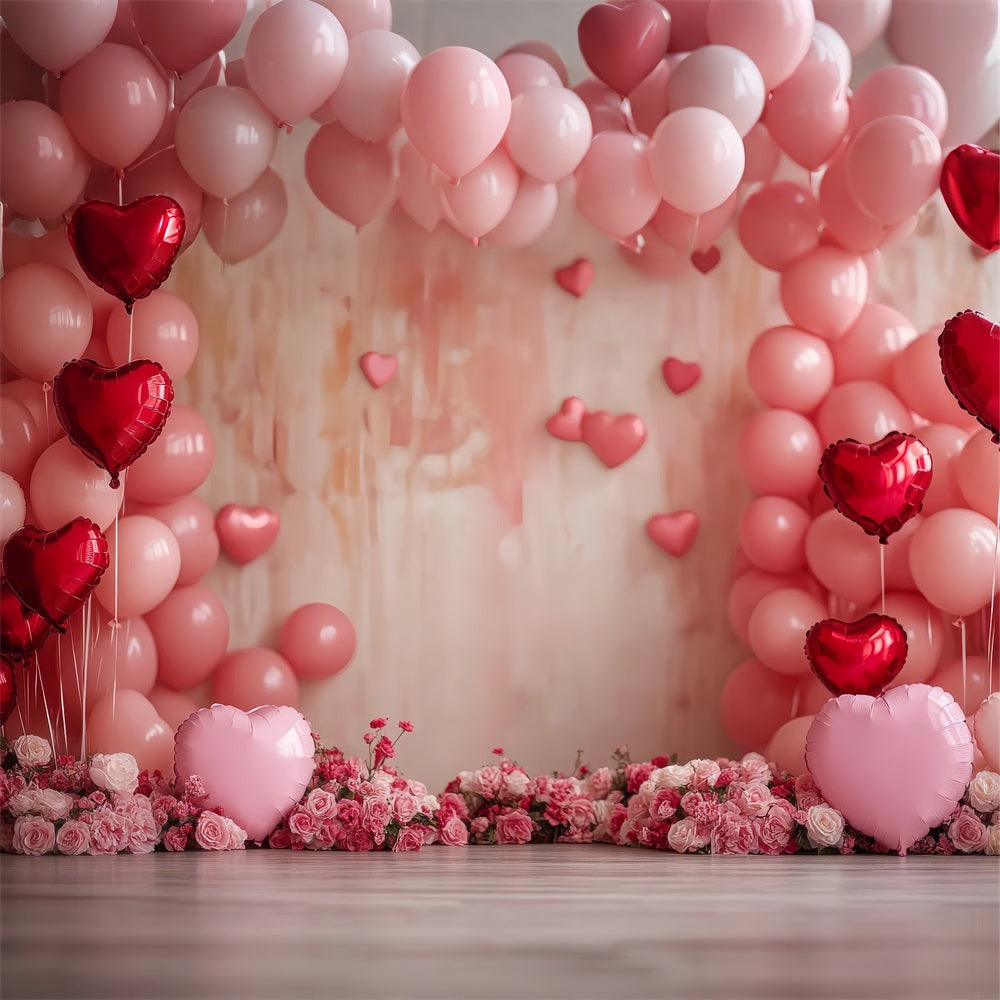 Valentinstag Backdrop Fotografie Blush Pink Ballons Rose Backdrop BRP1-116