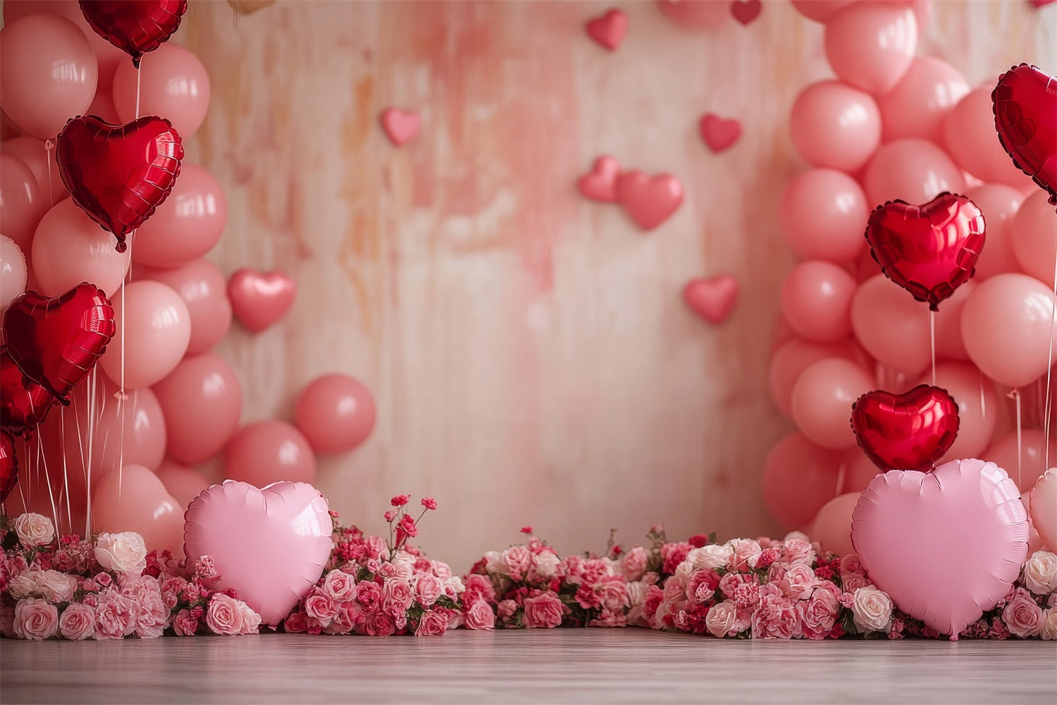 Valentinstag Backdrop Fotografie Blush Pink Ballons Rose Backdrop BRP1-116