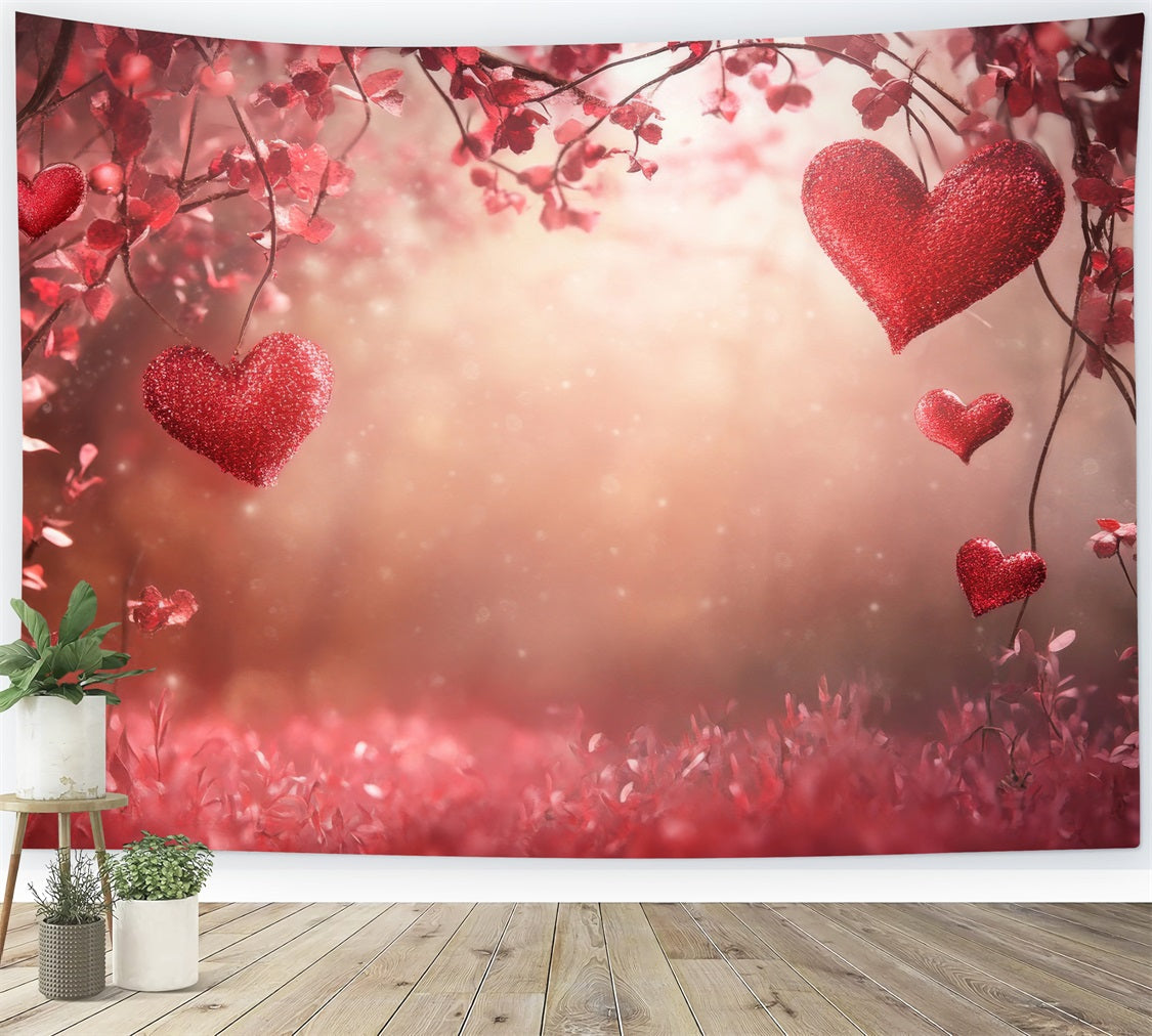 Valentinstag Backdrop Fotografie Herz funkelt verträumt Hintergrund BRP1-118