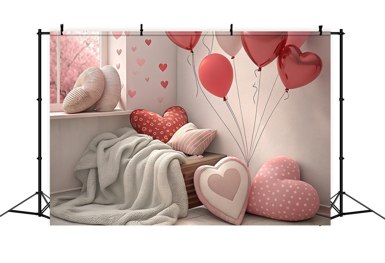 Valentine Backdrop Romantisches Herz Dekor Schlafzimmer Backdrop BRP1-123