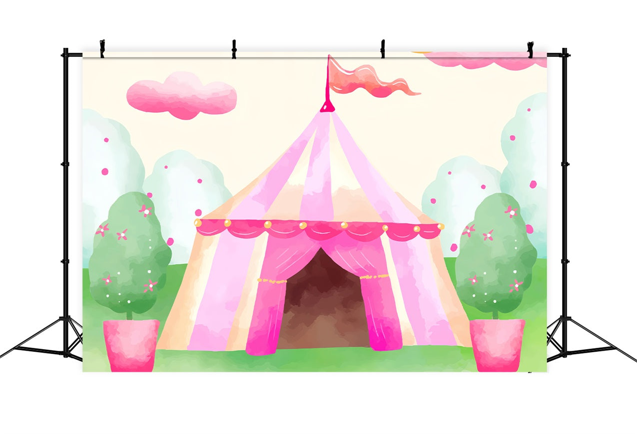 Zirkus Fotografie Backdrop Regenbogen Traum Messe Zelt Backdrop BRP1-169